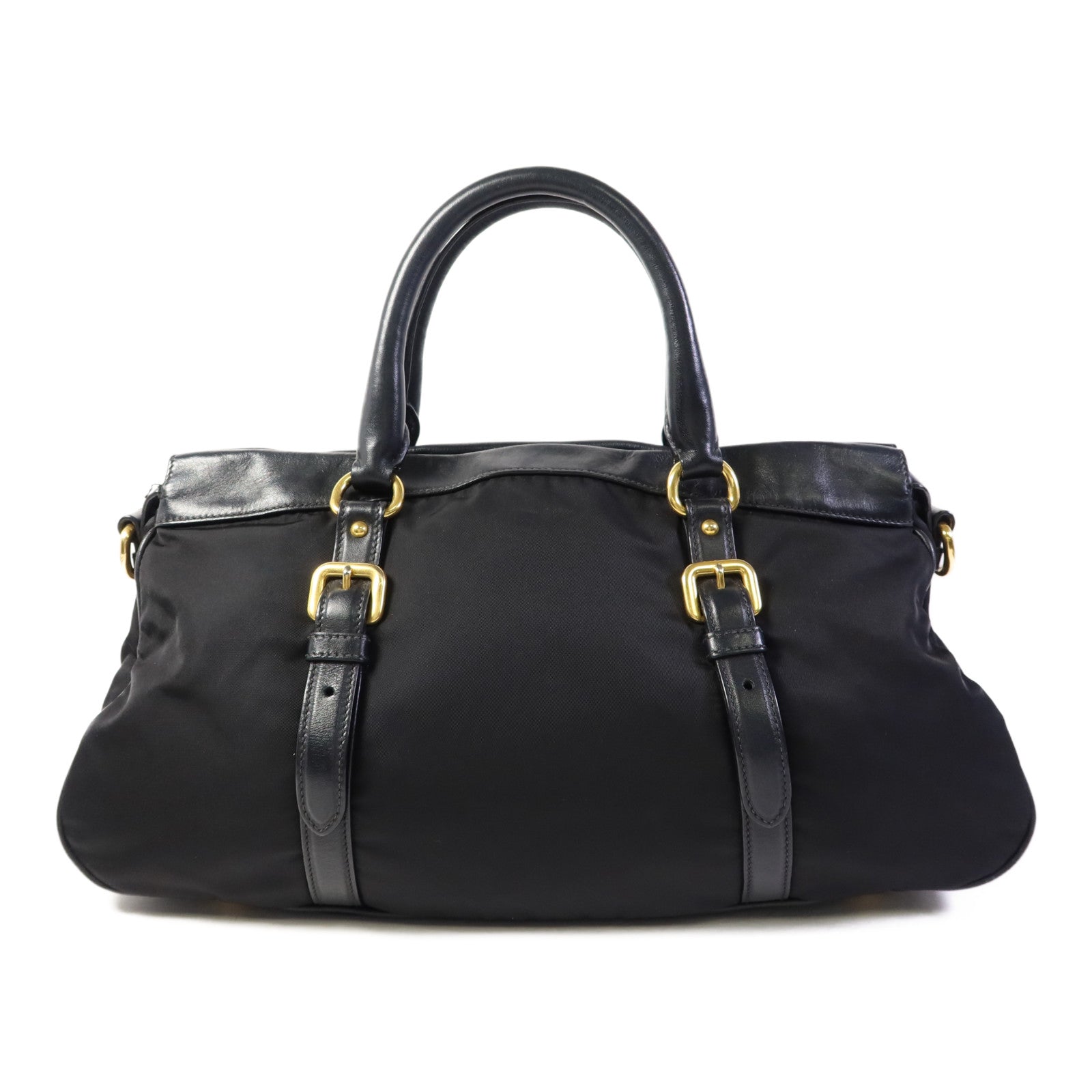 PRADA 尼龍2Way Shoulder Bag金扣手挽肩背兩用袋