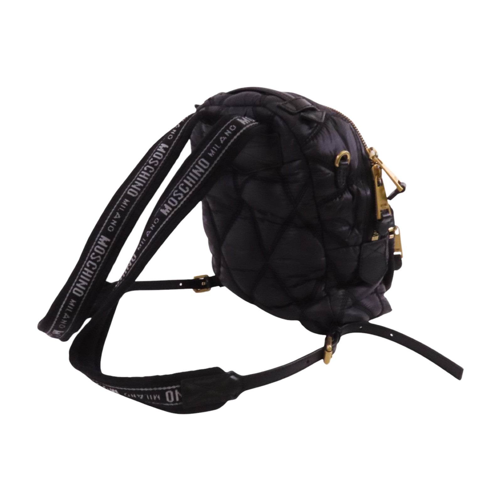 MOSCHINO 尼龍Backpack金扣背包