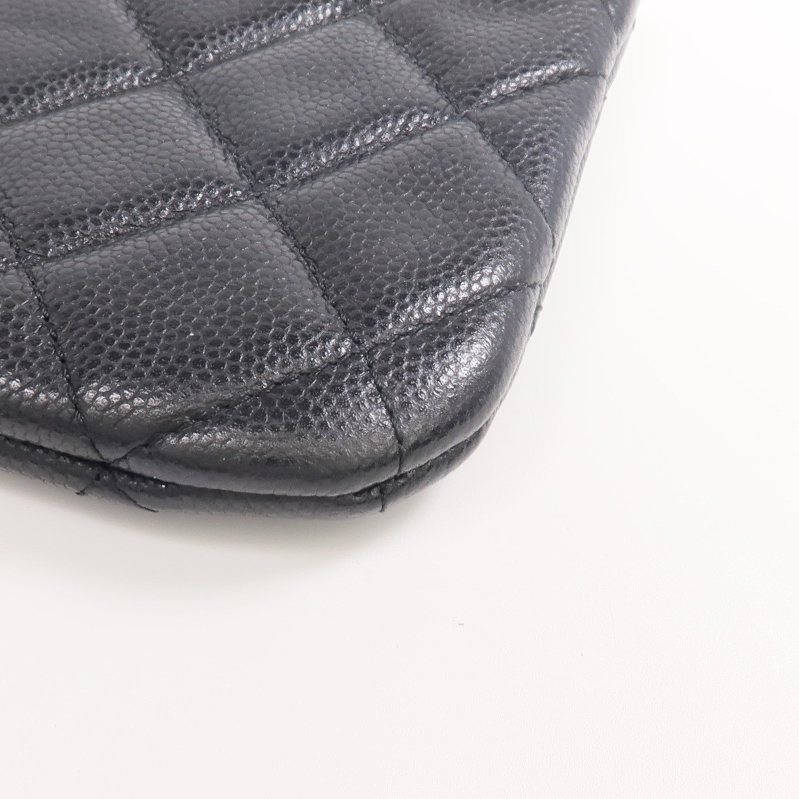 CHANEL 羊皮皮革Classic Small Zipped Pouch銀扣手拿包
