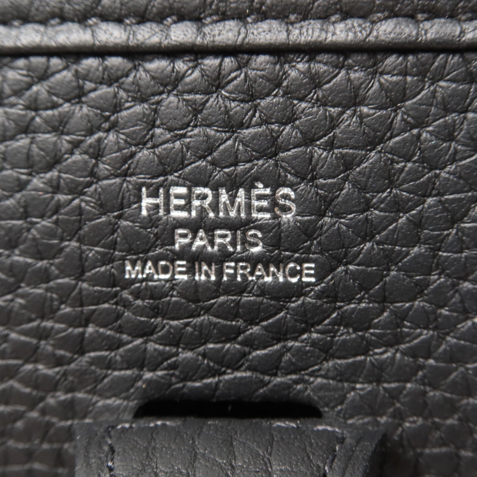 HERMES Clemence皮革Evelyne 23肩背袋Noir