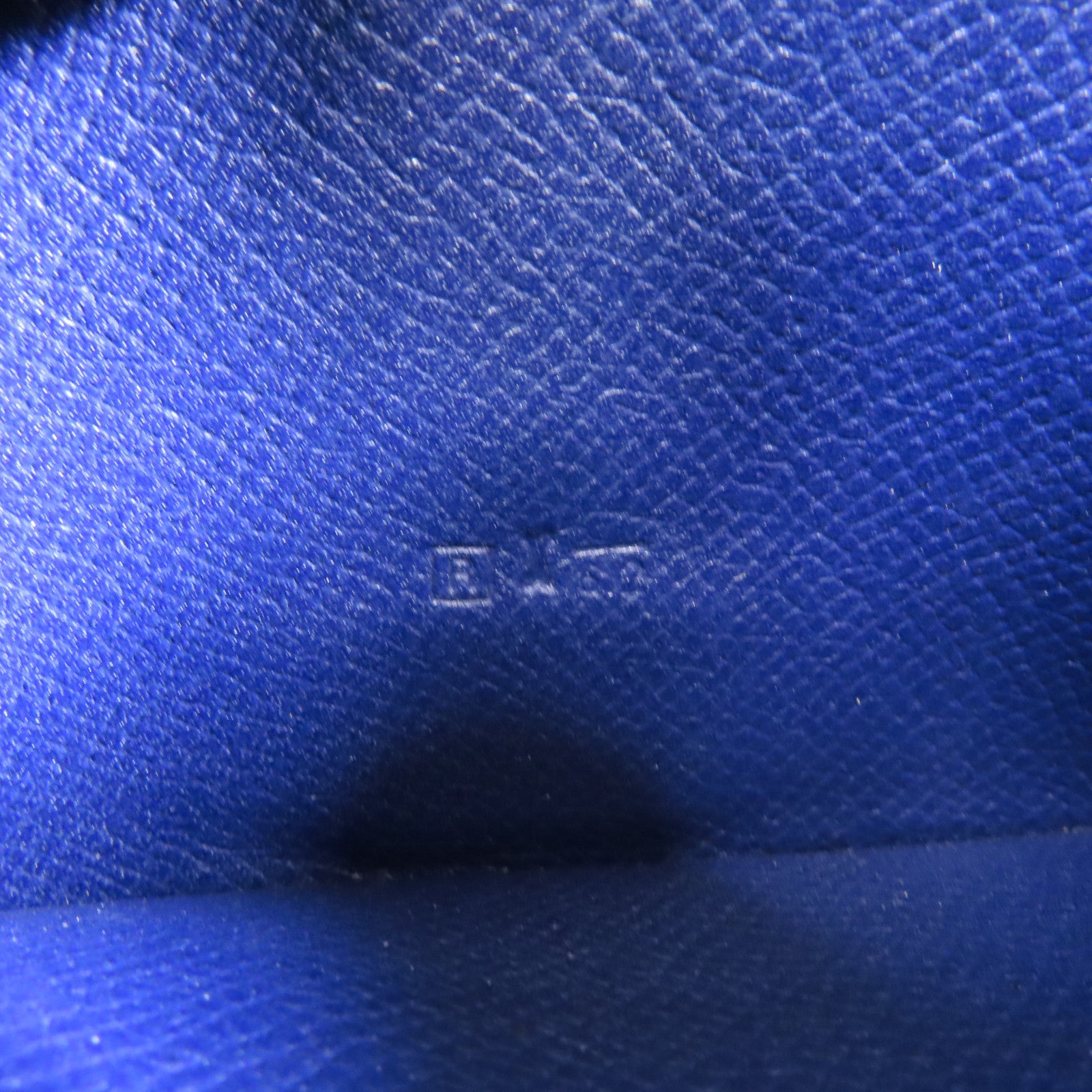 HERMES 【激減優惠】Epsom皮革Bearn Wallet銀扣長錢包Azur/Bleu Saphir藍色