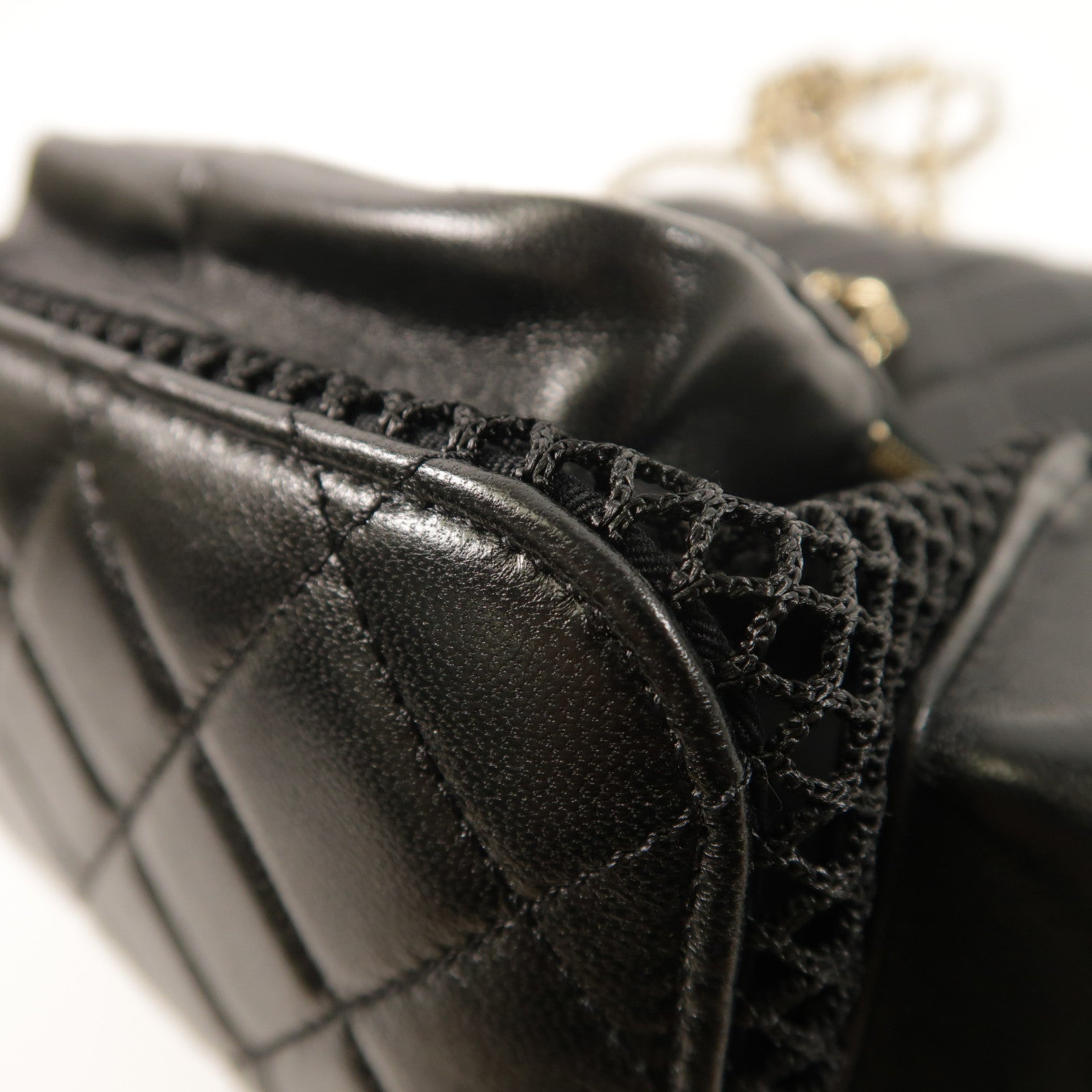CHANEL 【激減優惠】Mesh/羊皮皮革Duma Backpack金扣背包