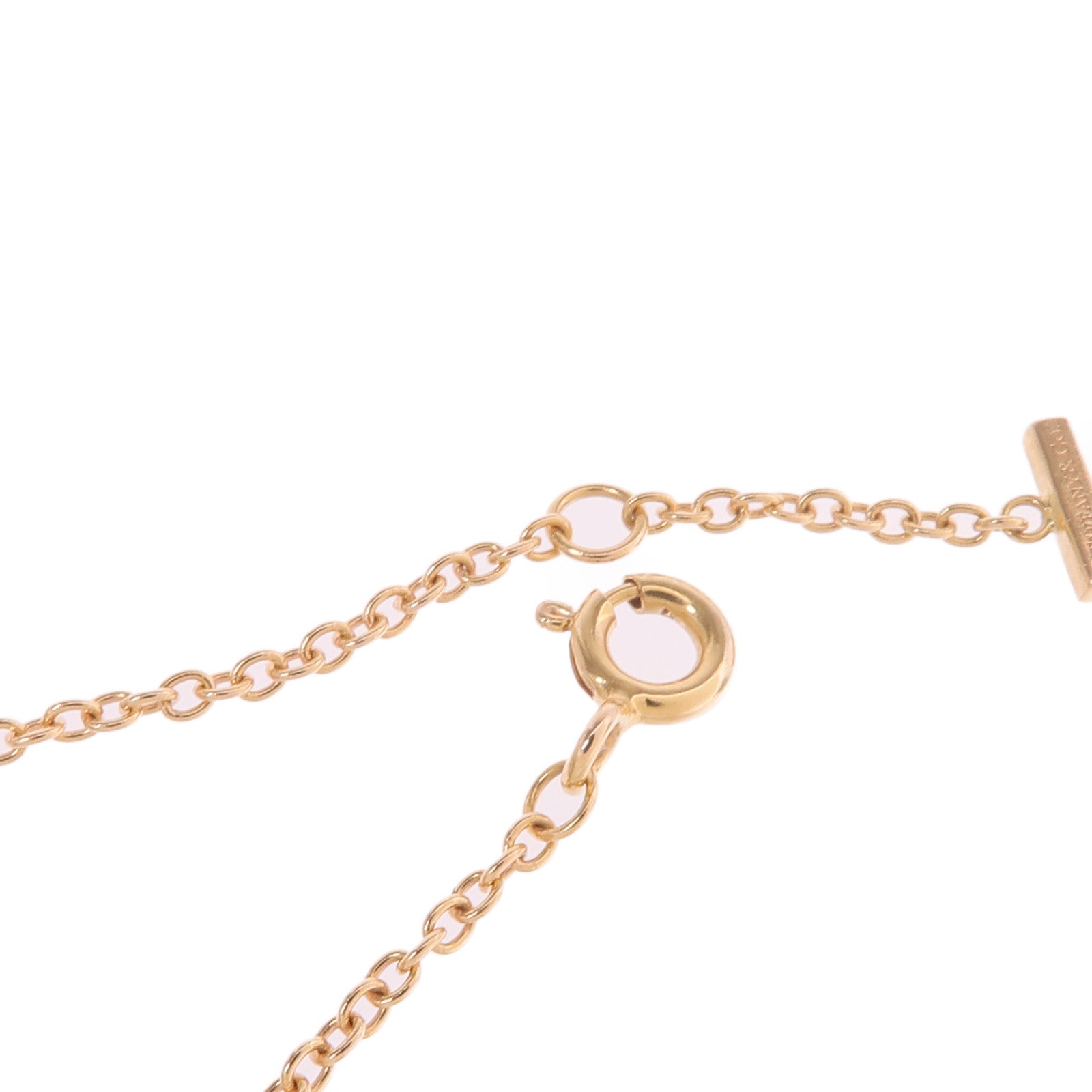 TIFFANY＆CO 18K玫瑰金T Smile Bracelet手鏈