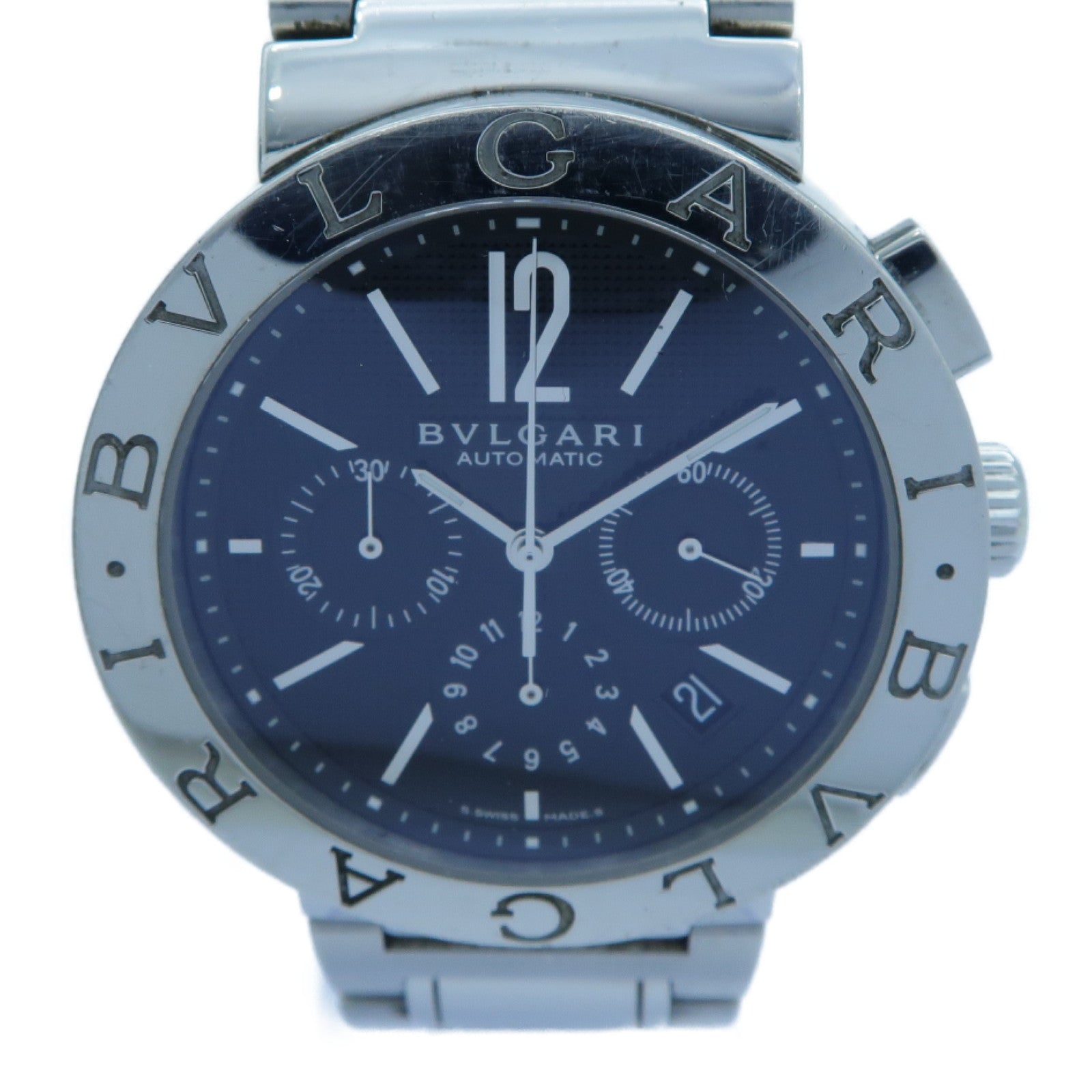 BVLGARI Bvlgari Bvlgari不鏽鋼手錶自動機芯黑色