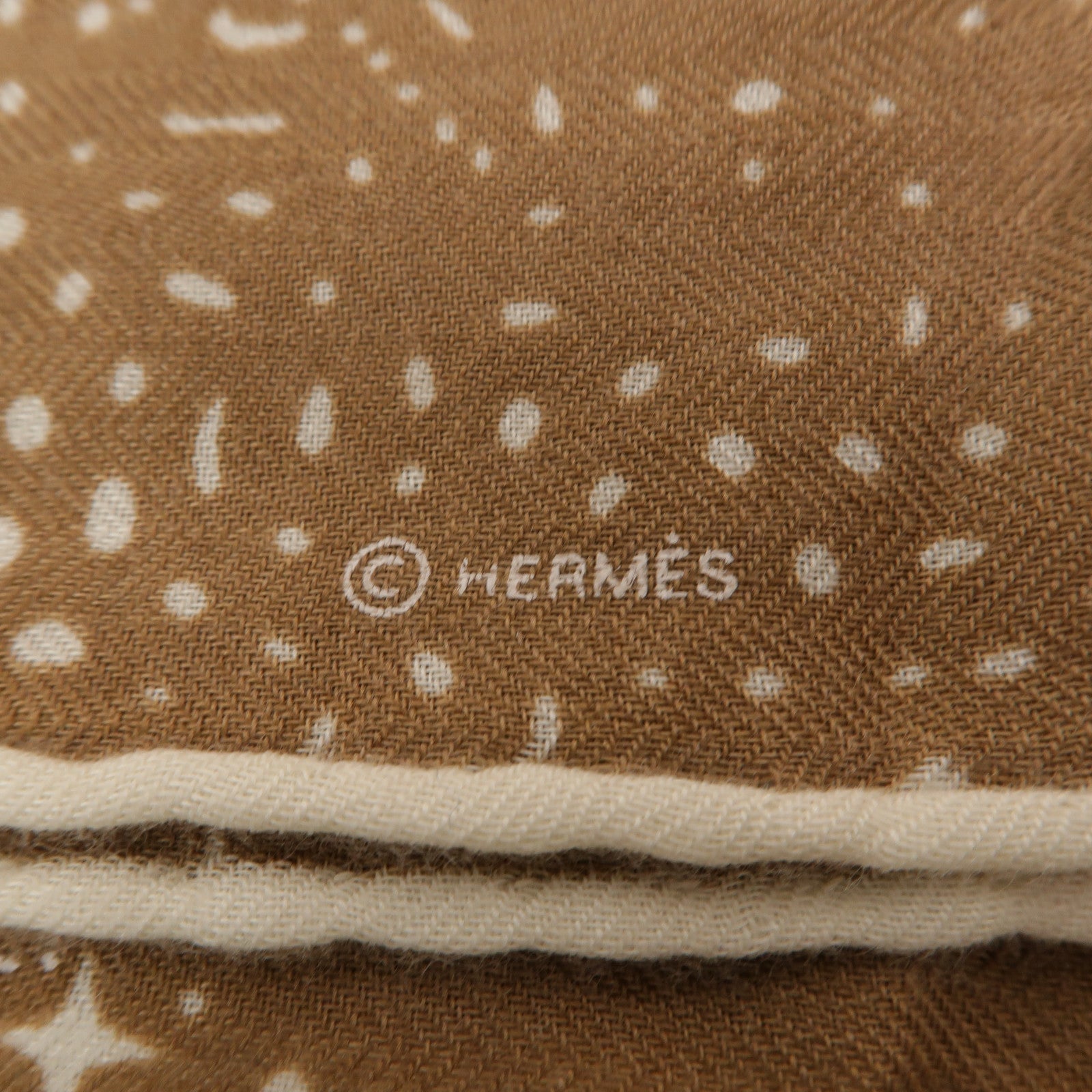 HERMES 絲質/羊絨Scarf 130x130圍巾