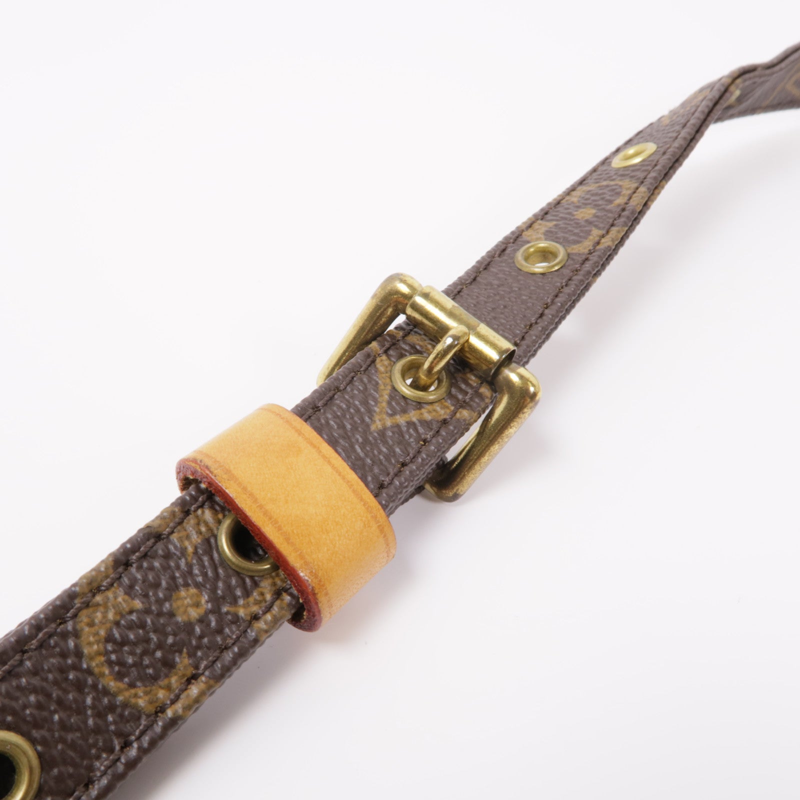 LOUIS VUITTON Monogram Strap金扣肩背帶