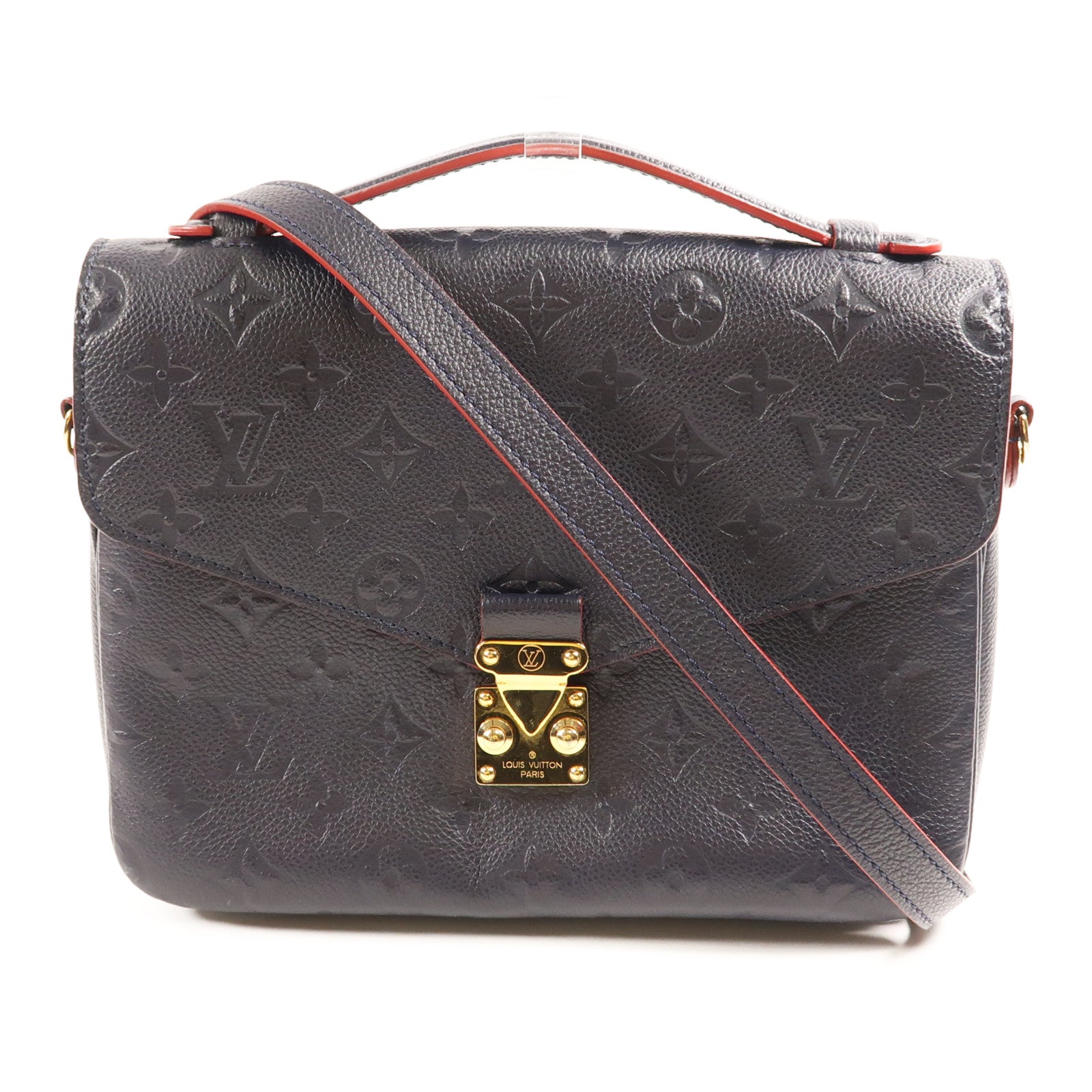 LOUIS VUITTON LV GHW Pochette Metis 2 Way Bag M44071 Monogram Empreinte Navy