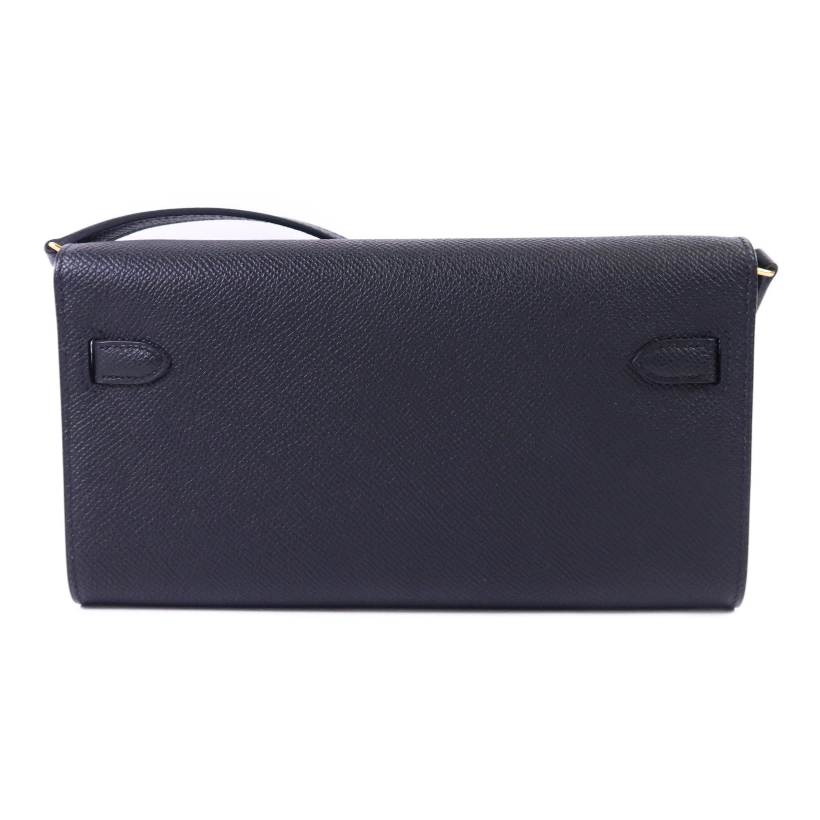 HERMES Epsom皮革Kelly To Go金扣肩背袋Noir
