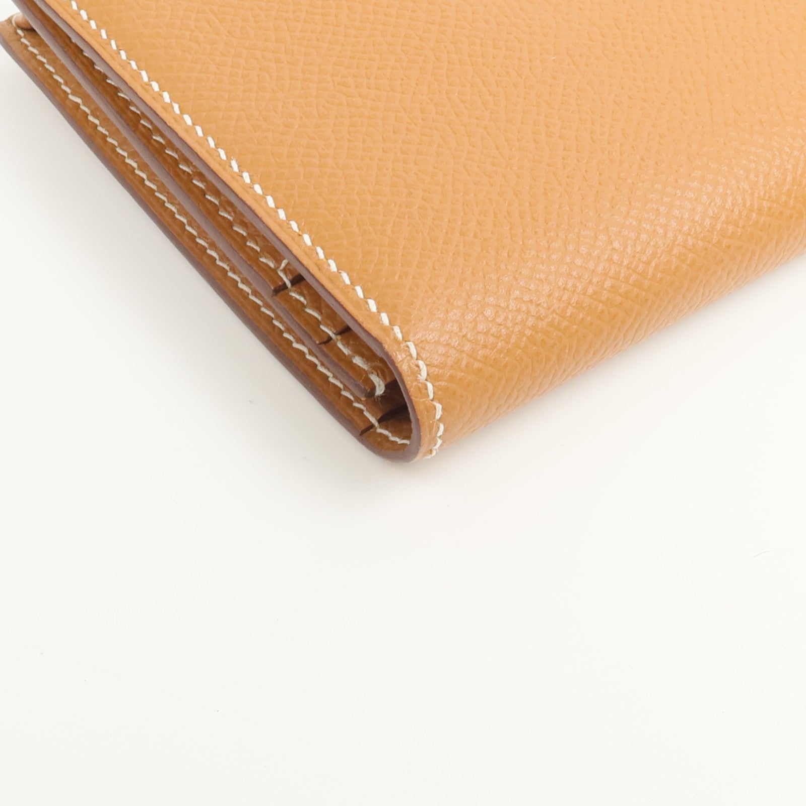 HERMES Epsom皮革Bearn W Snap Wallet長錢包Gold