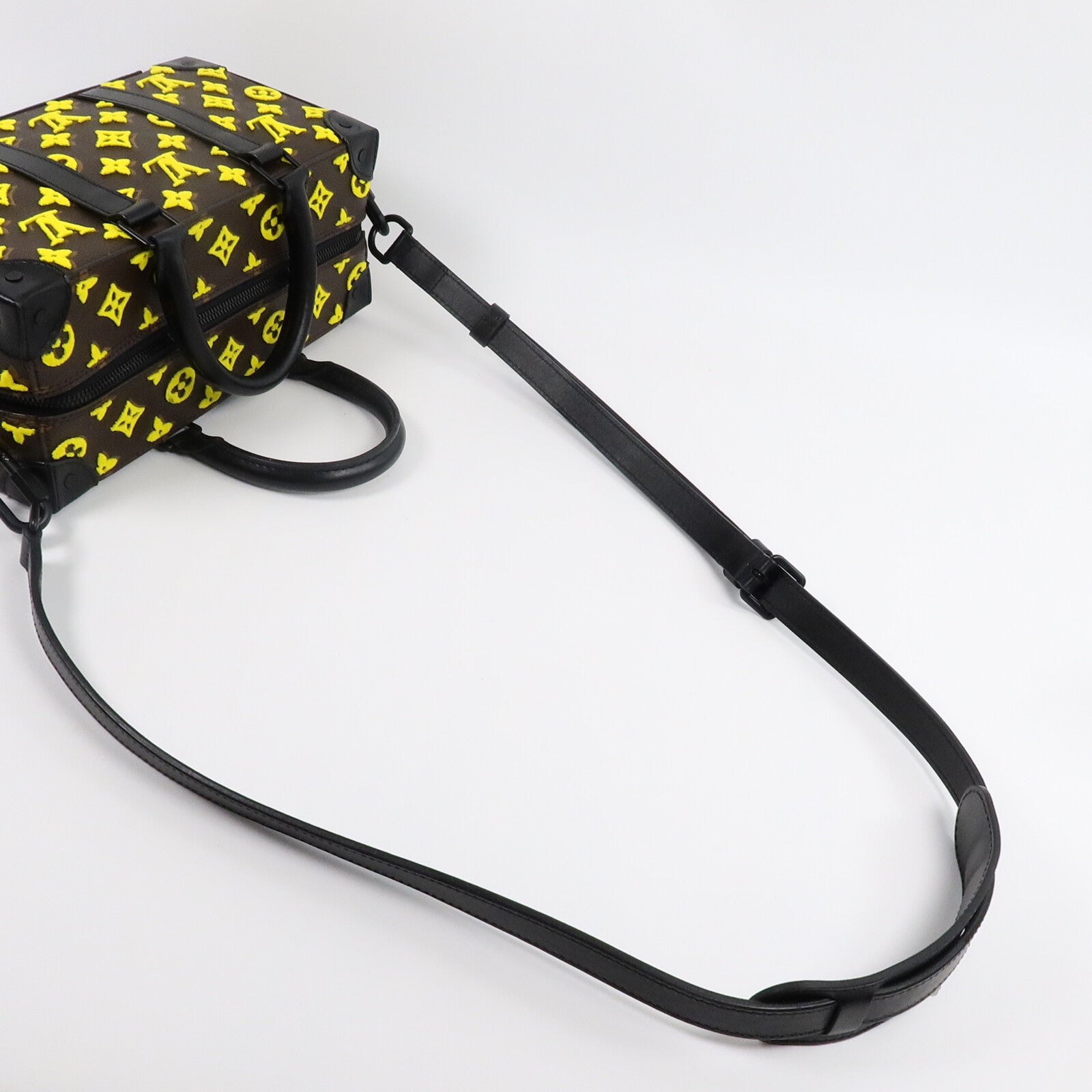 LOUIS VUITTON Monogram Tuffetage Trunk Speedy手挽肩背兩用袋