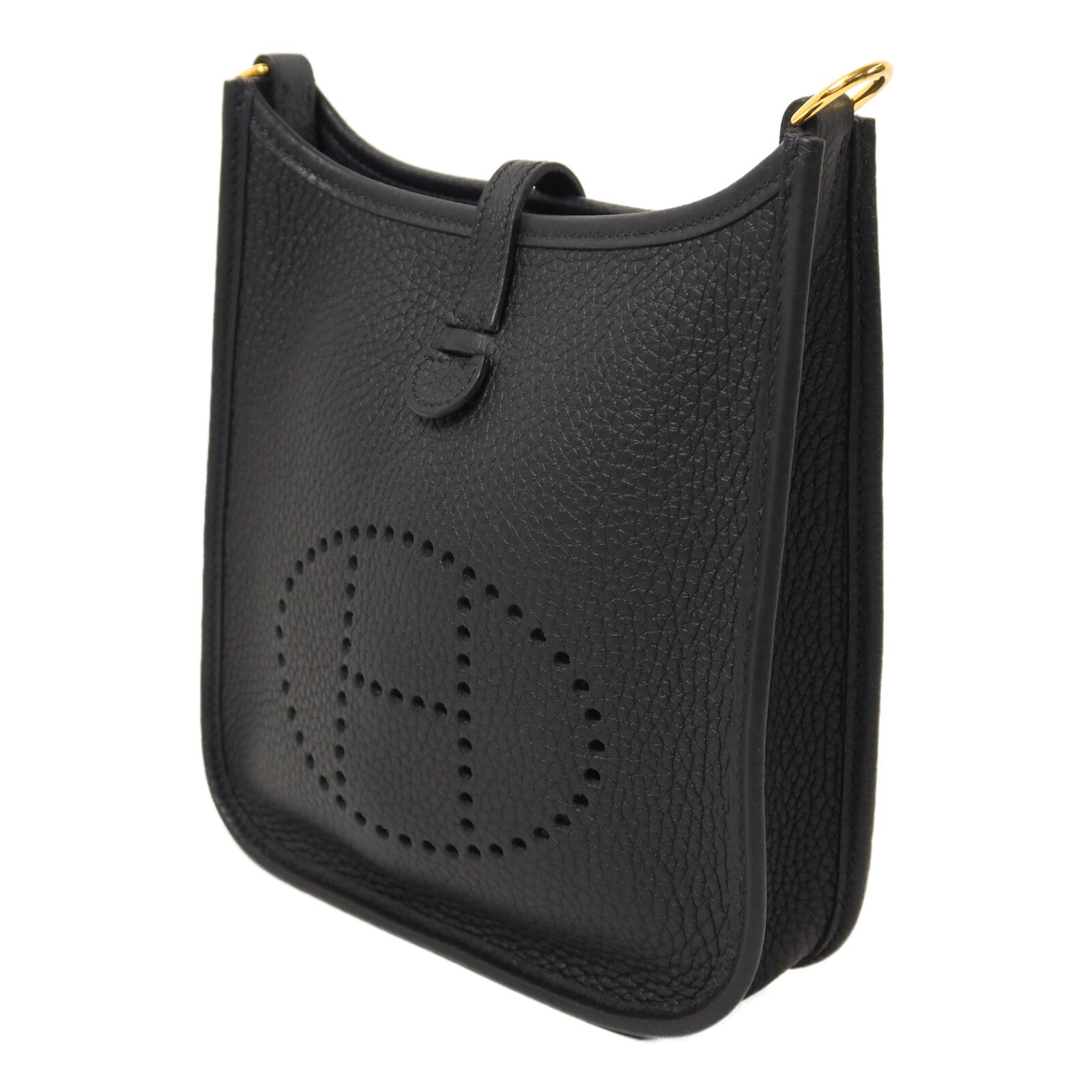HERMES Clemence皮革Evelyne TPM肩背袋Noir