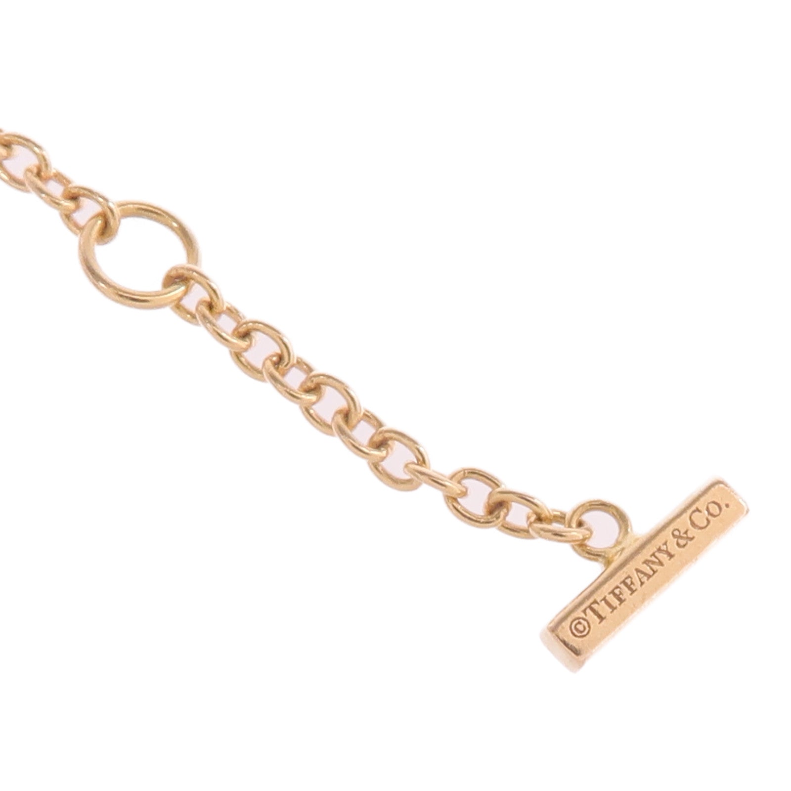 TIFFANY＆CO 18K玫瑰金T Smile Bracelet手鏈