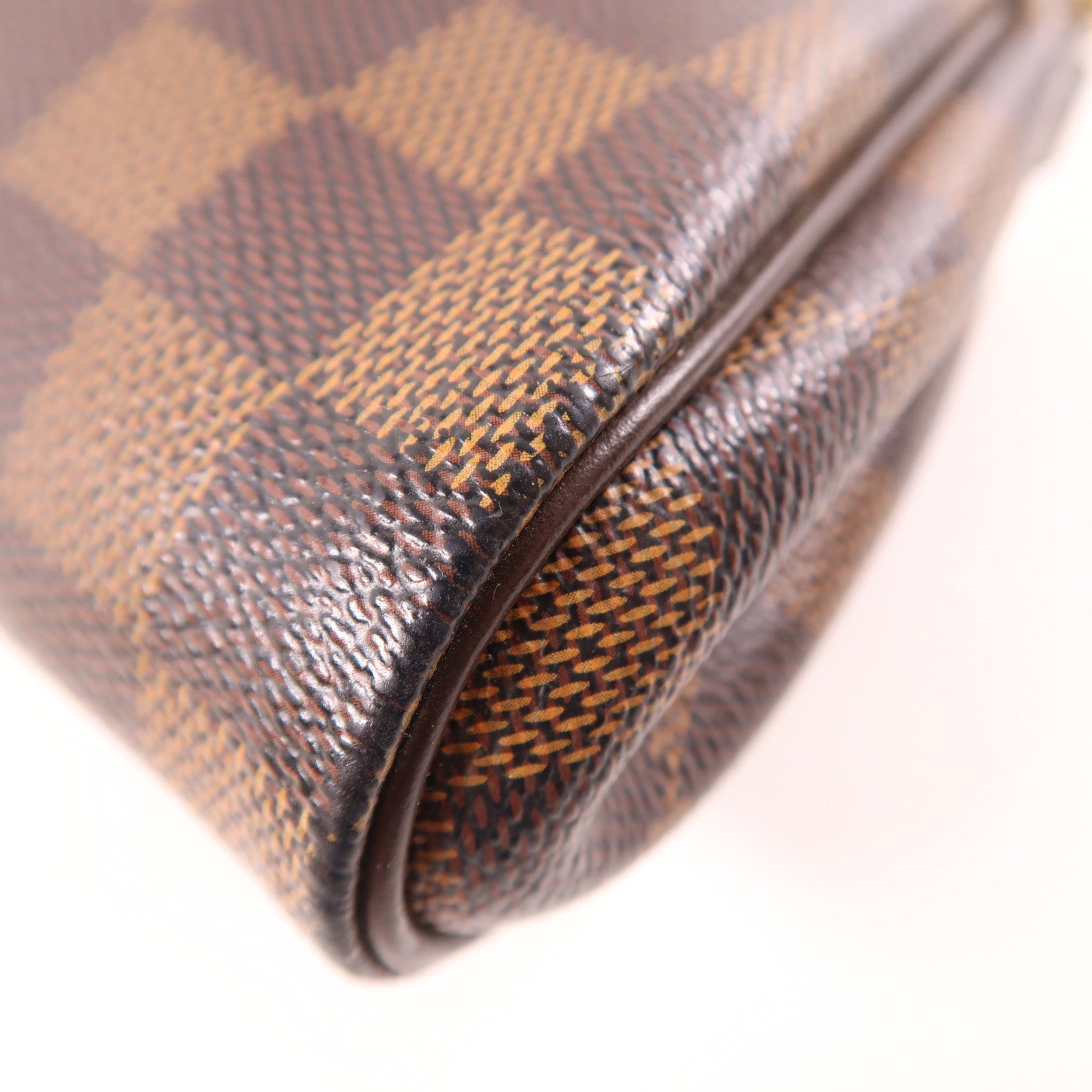 LOUIS VUITTON Damier Eva金扣手挽肩背兩用袋棕色