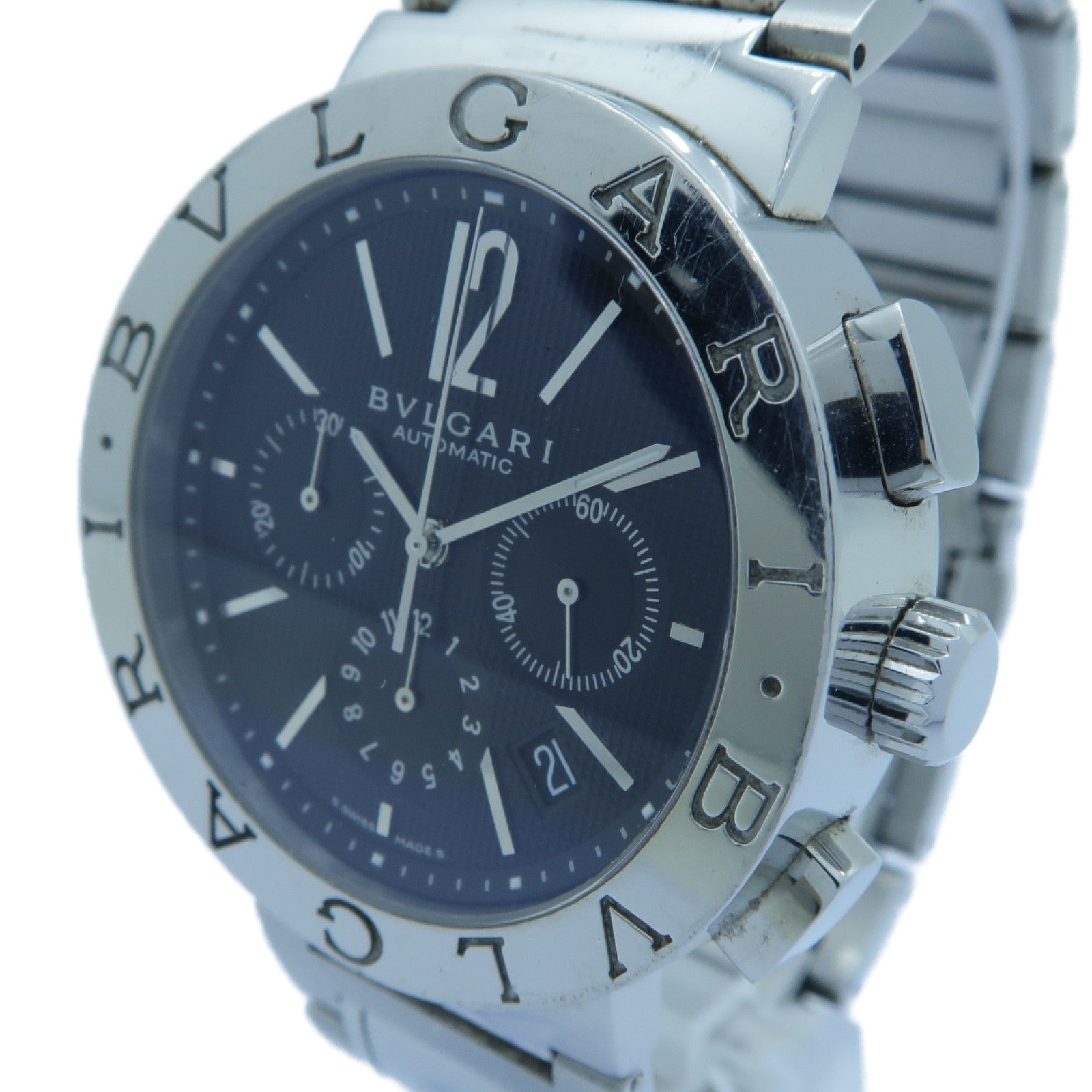 BVLGARI Bvlgari Bvlgari不鏽鋼手錶自動機芯黑色