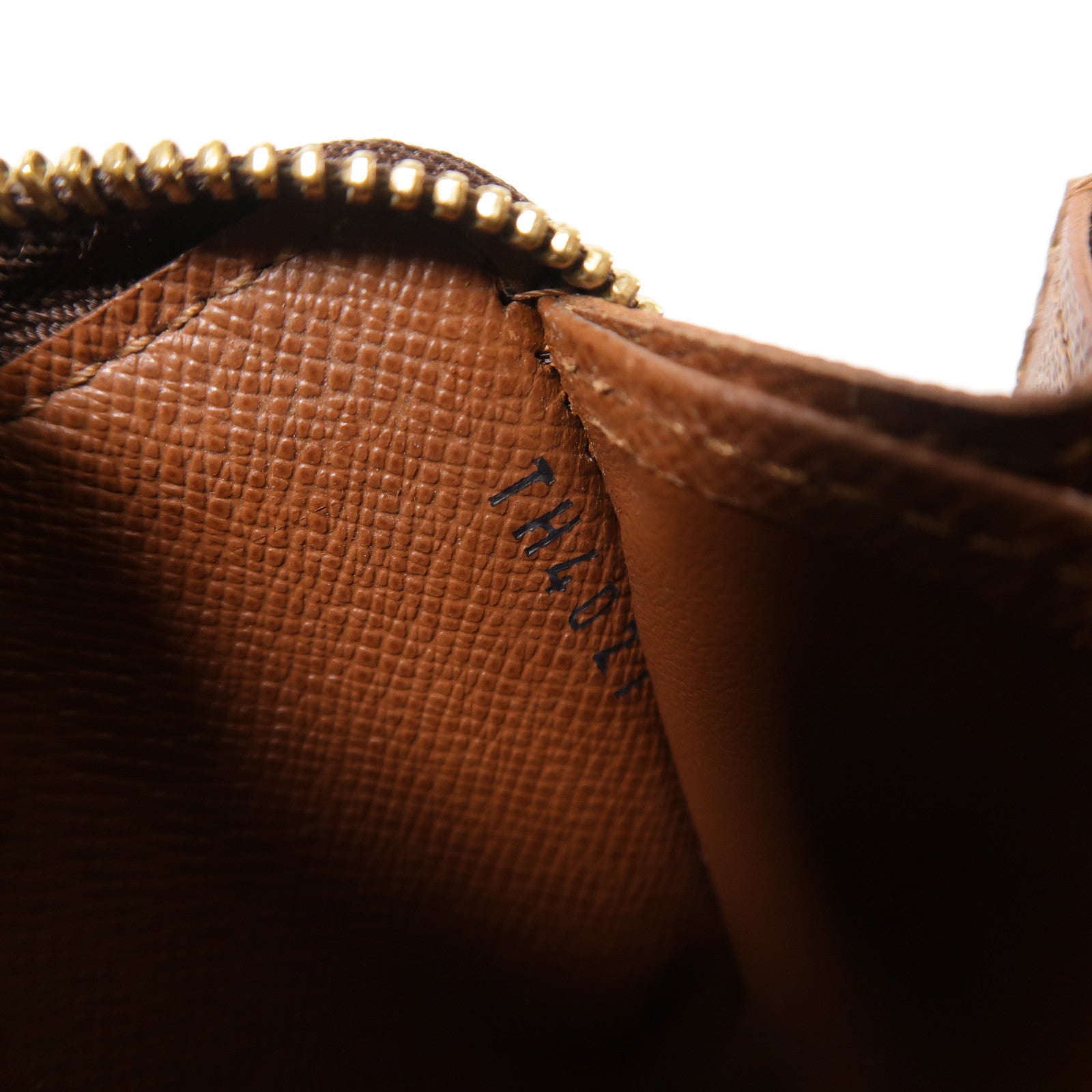 LOUIS VUITTON Monogram Zippy Coin Purse金扣零錢包棕色