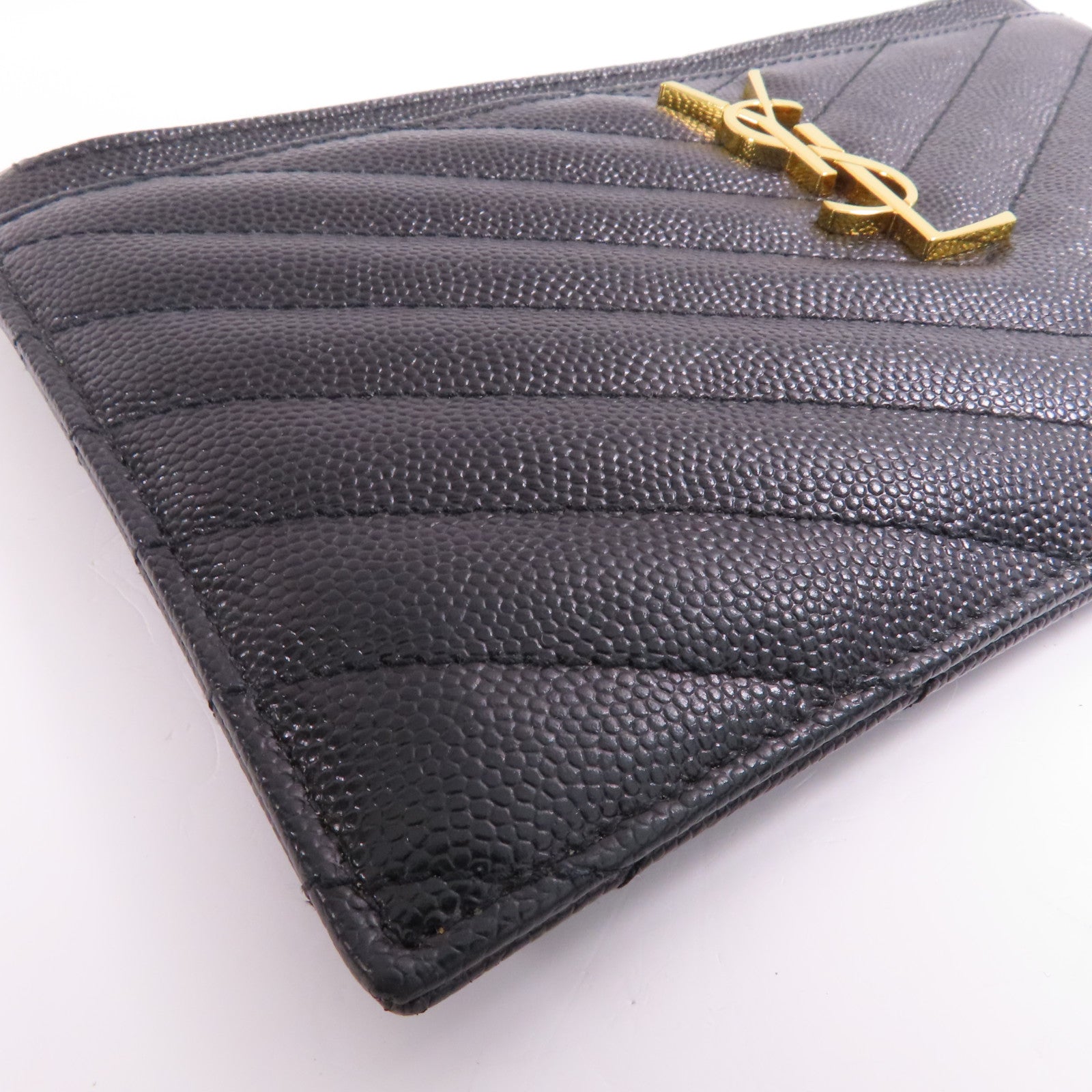 SAINT LAURENT 牛皮皮革Clutch金扣手拿包