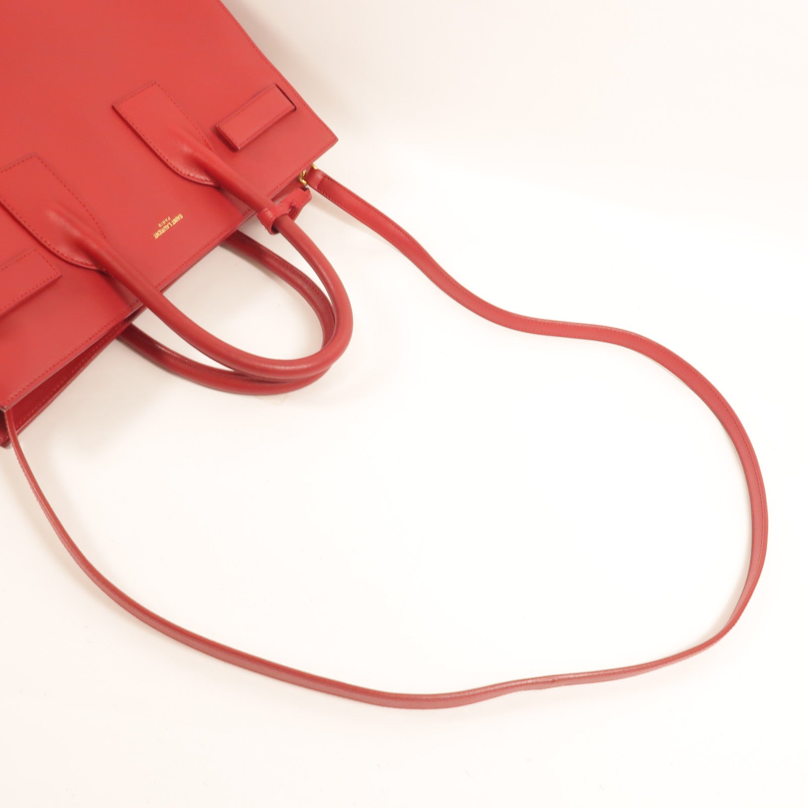 SAINT LAURENT 牛皮皮革Sac De Jour手挽肩背兩用袋