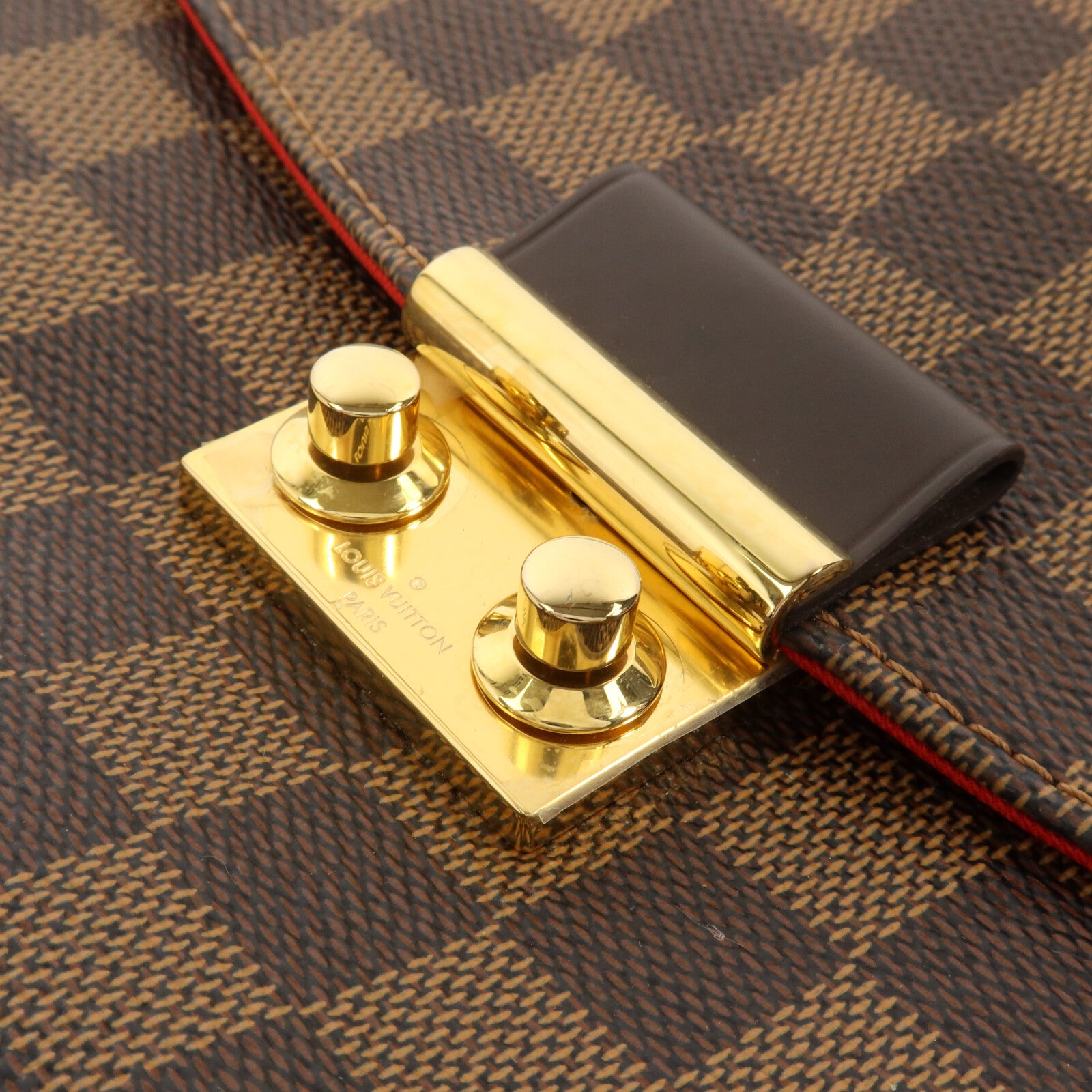 LOUIS VUITTON Damier Croisette手挽肩背兩用袋