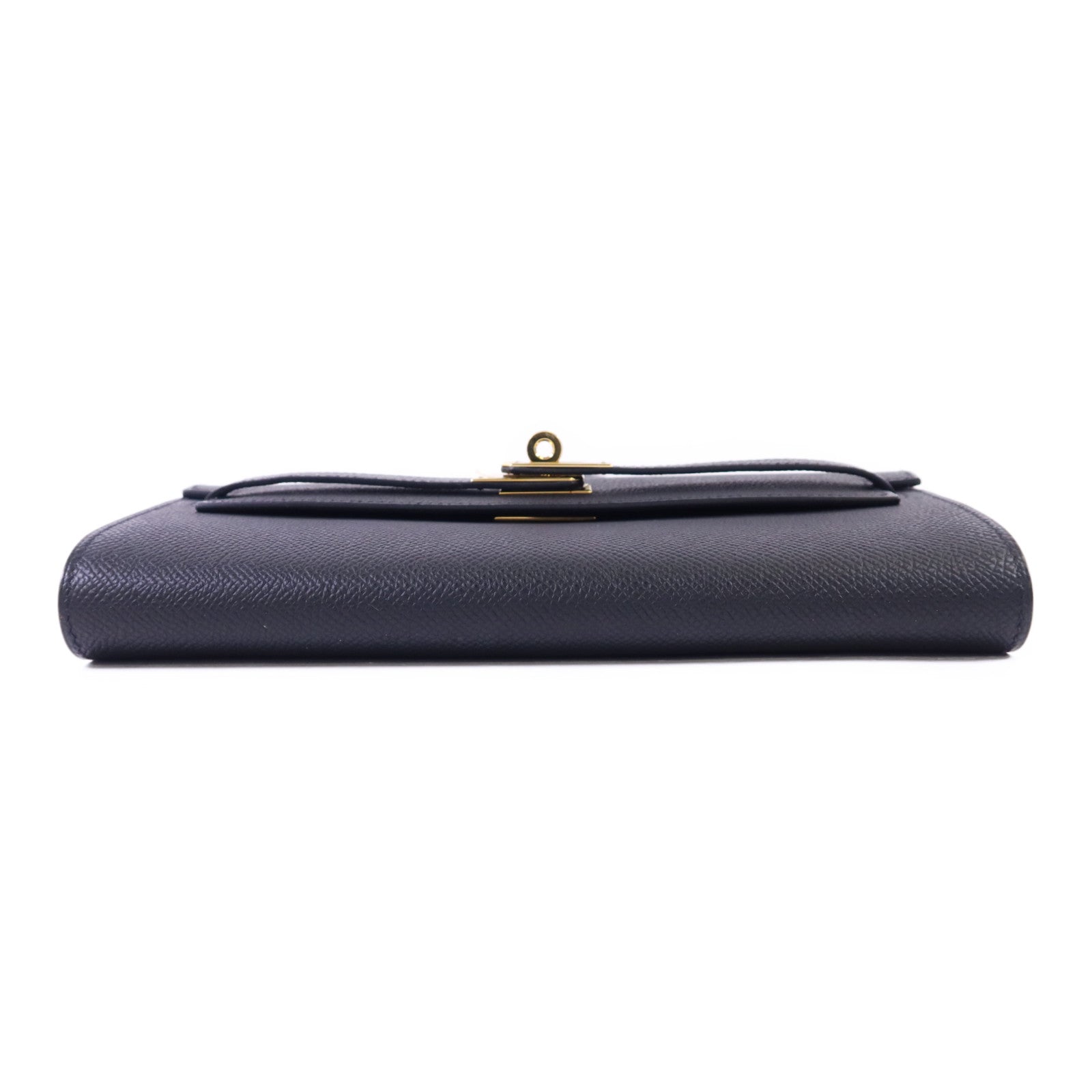 HERMES Epsom皮革Kelly To Go金扣肩背袋Noir