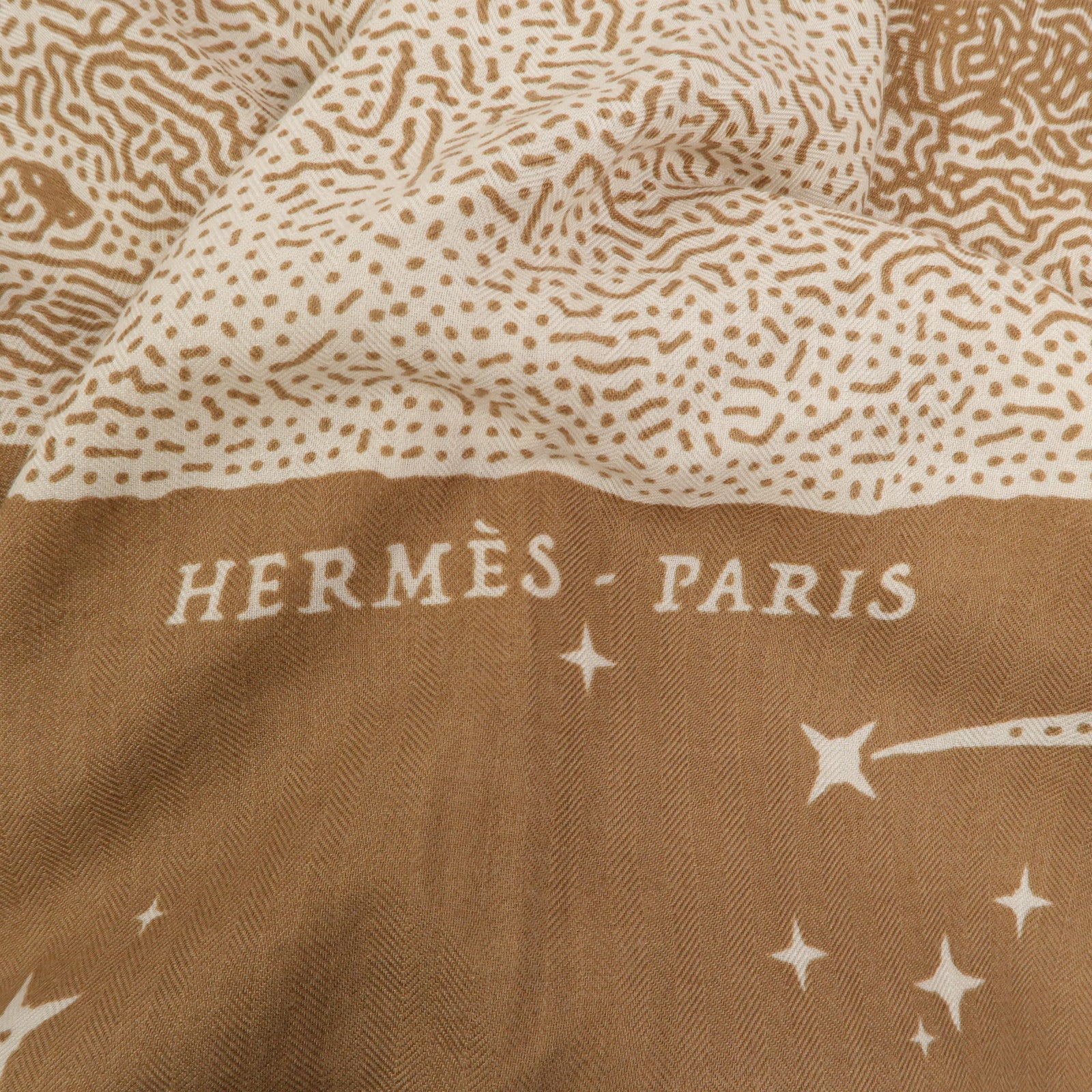 HERMES 絲質/羊絨Scarf 130x130圍巾