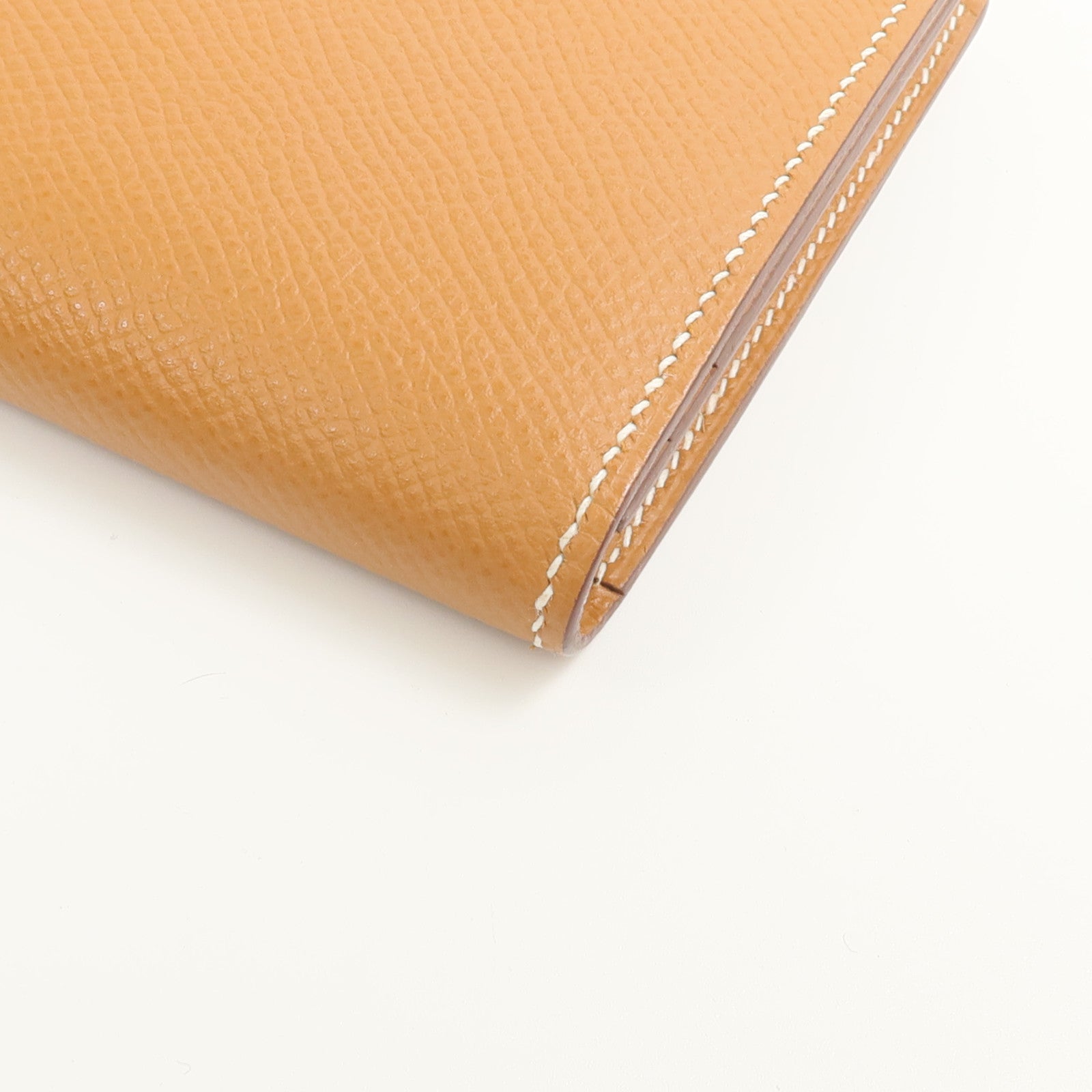 HERMES Epsom皮革Bearn W Snap Wallet長錢包Gold