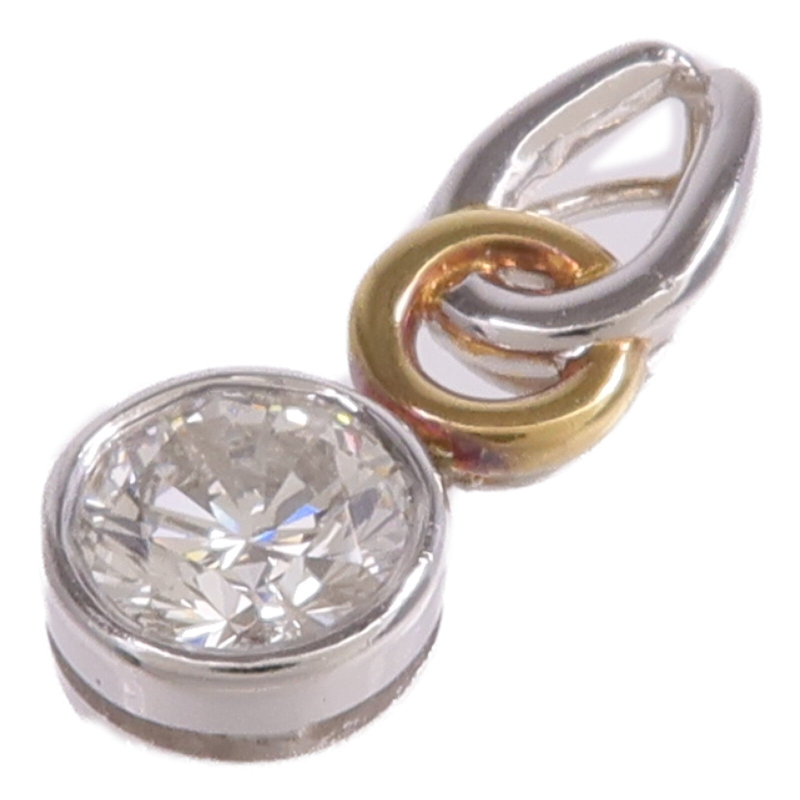 JEWELRY 18K黃金/白金Diamond Pendant Top鑽石吊墜