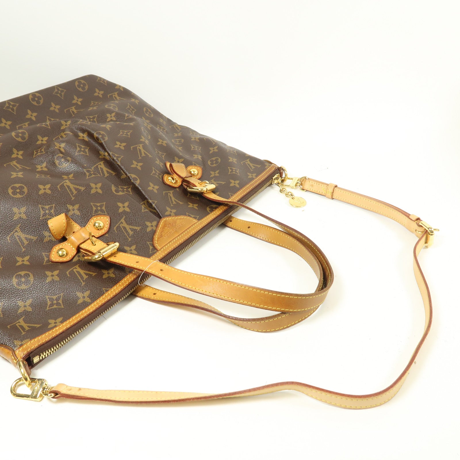 LOUIS VUITTON LV GHW Palermo GM 2 Way Bag M40146 Monogram Brown