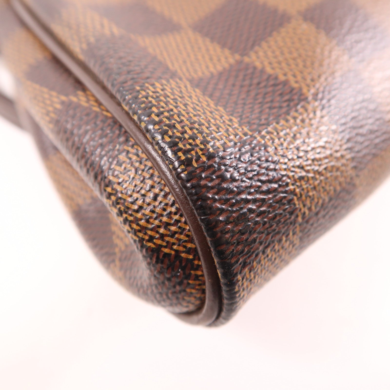 LOUIS VUITTON Damier Eva金扣手挽肩背兩用袋棕色