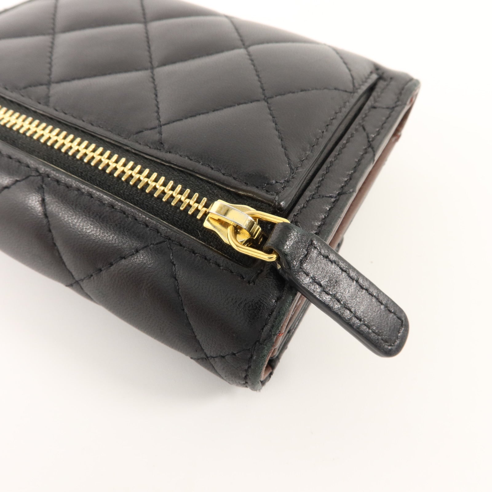 CHANEL 羊皮皮革Classic Small Flap Wallet金扣錢包