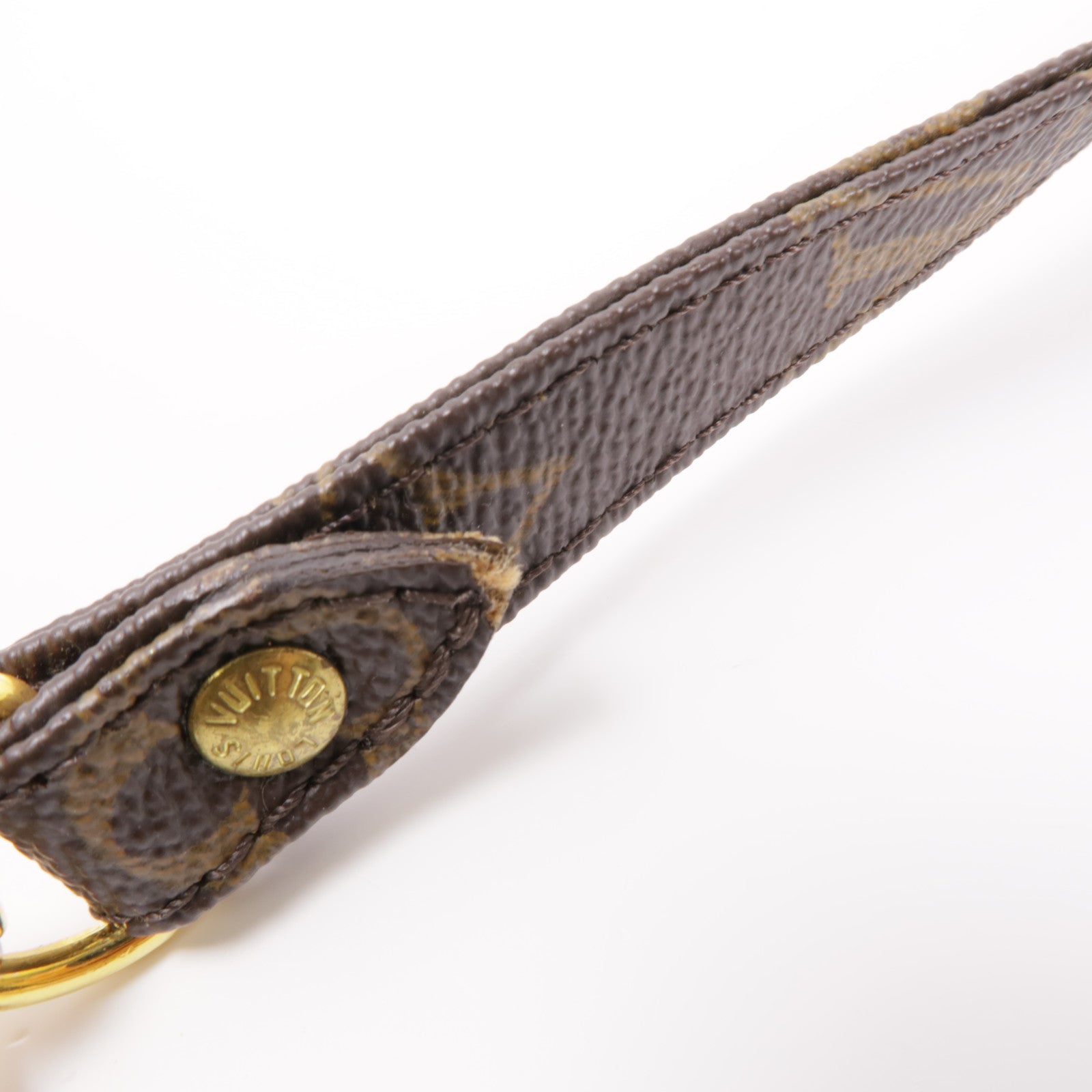 LOUIS VUITTON Monogram Strap金扣肩背帶