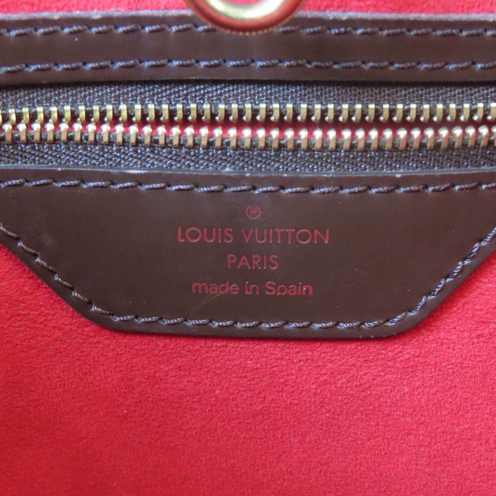 LOUIS VUITTON 【激減優惠】Damier Hampstead MM金扣手挽袋啡色