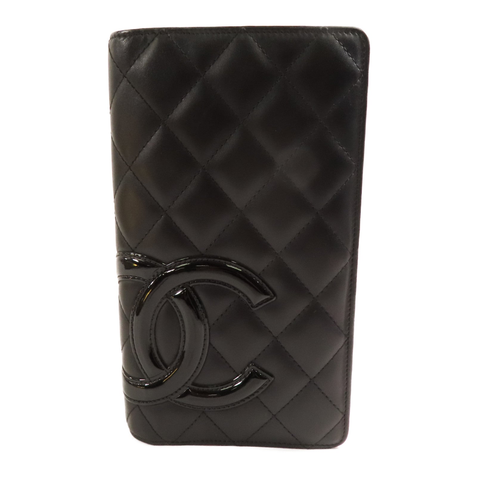 CHANEL 牛皮皮革Cambon Long Wallet銀扣長錢包