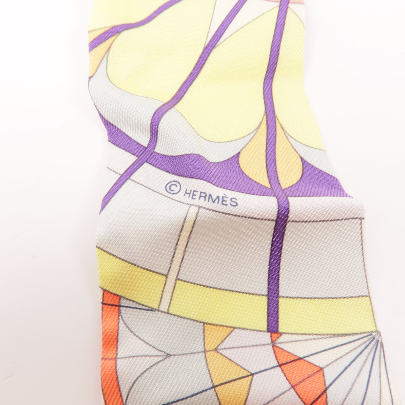 HERMES 絲質Twilly絲巾