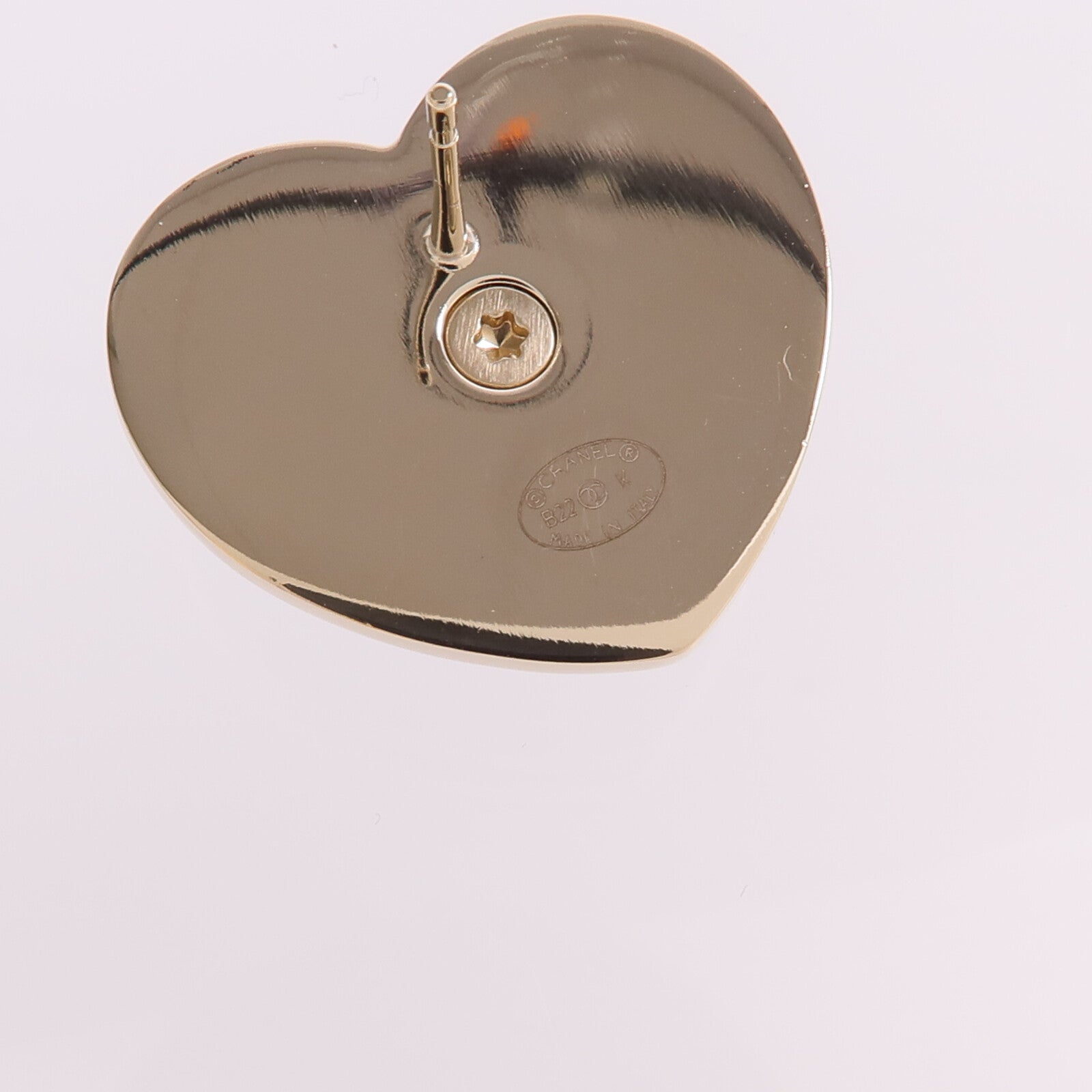 CHANEL 金屬/皮革Earrings金扣耳環