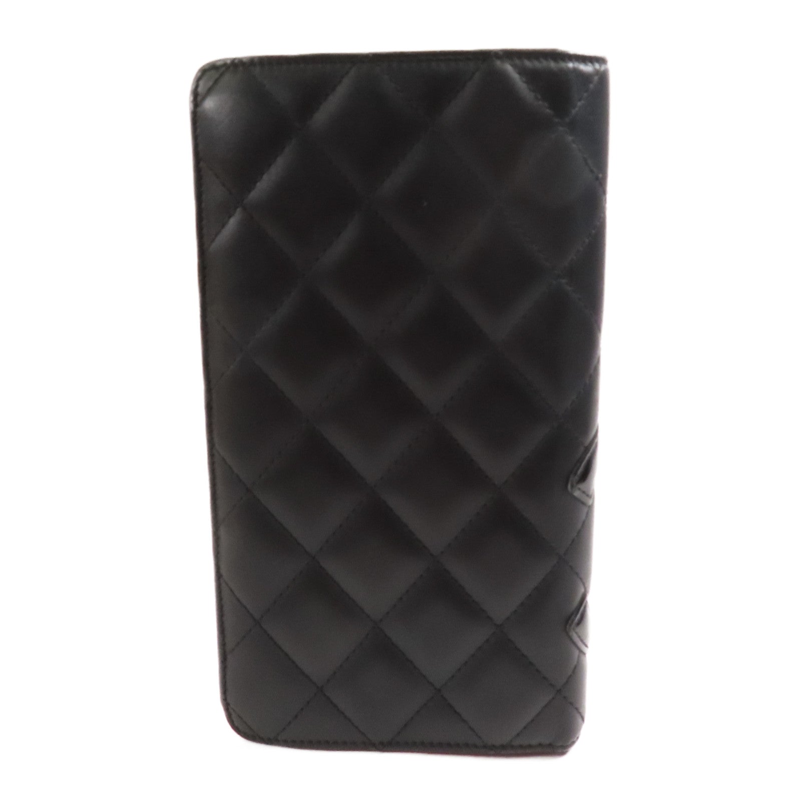 CHANEL 牛皮皮革Cambon Long Wallet銀扣長錢包