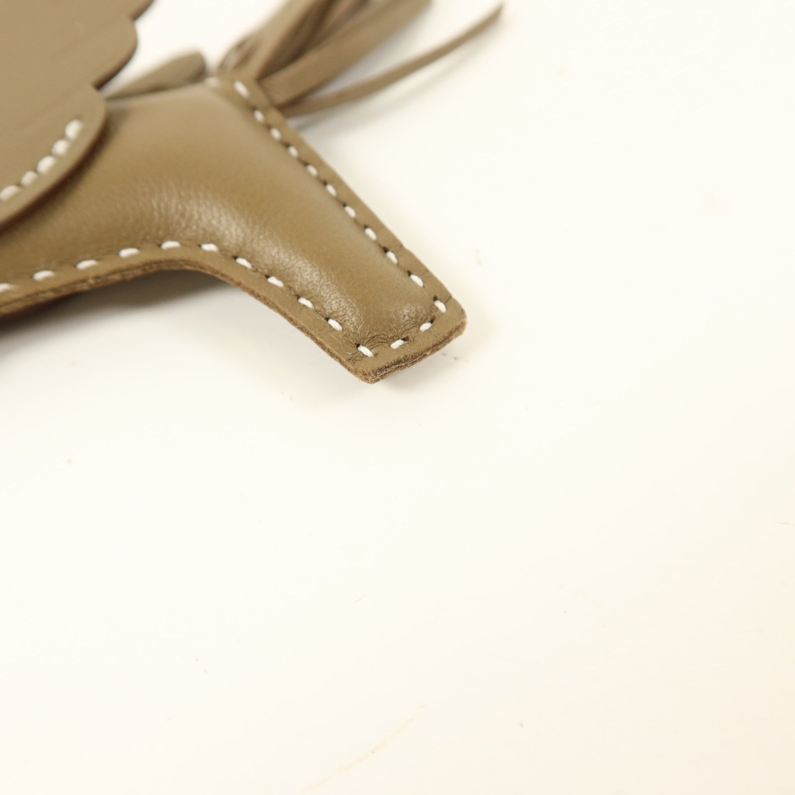 HERMES Milo/Swift皮革Rodeo Pegase PM掛飾Etoupe