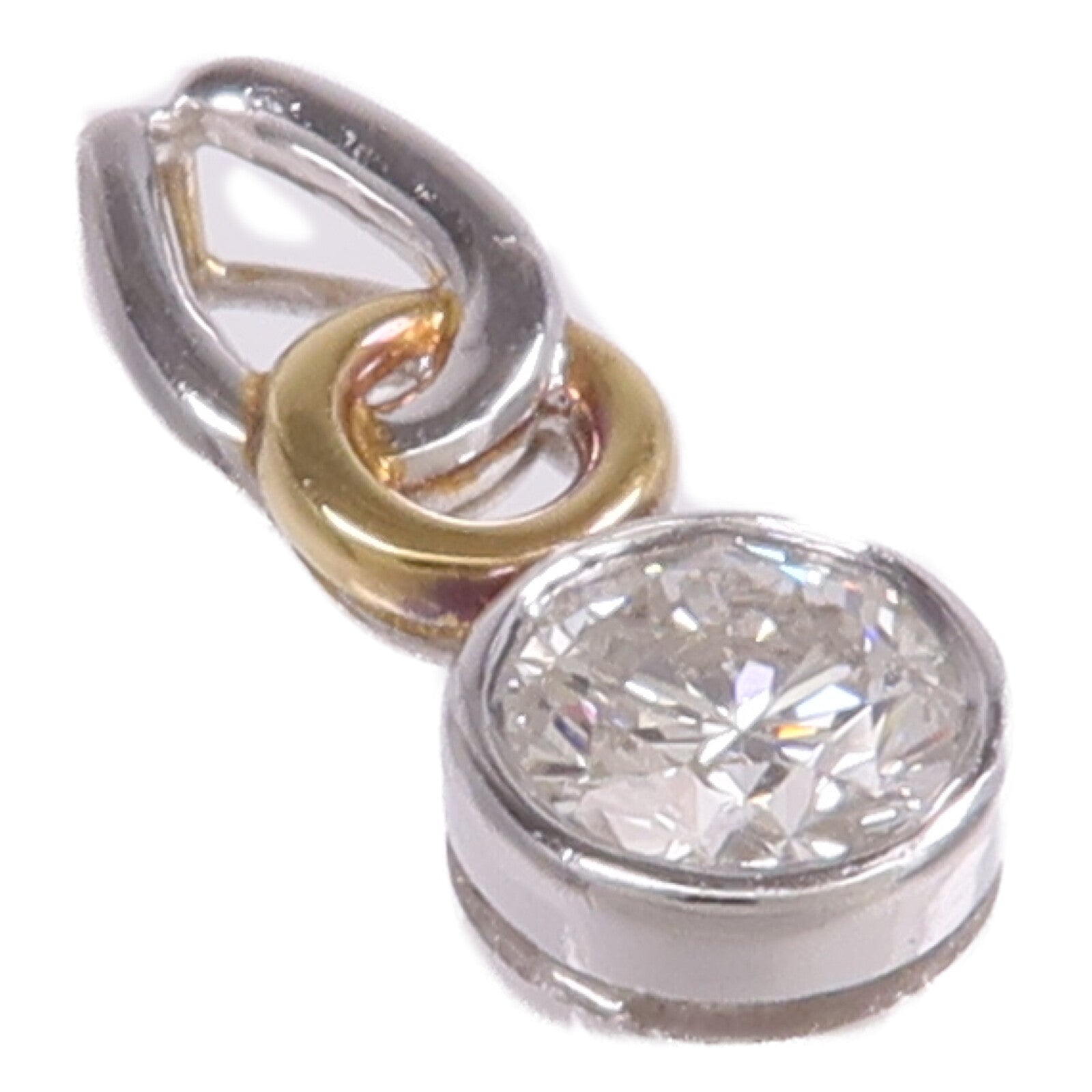 JEWELRY 18K黃金/白金Diamond Pendant Top鑽石吊墜