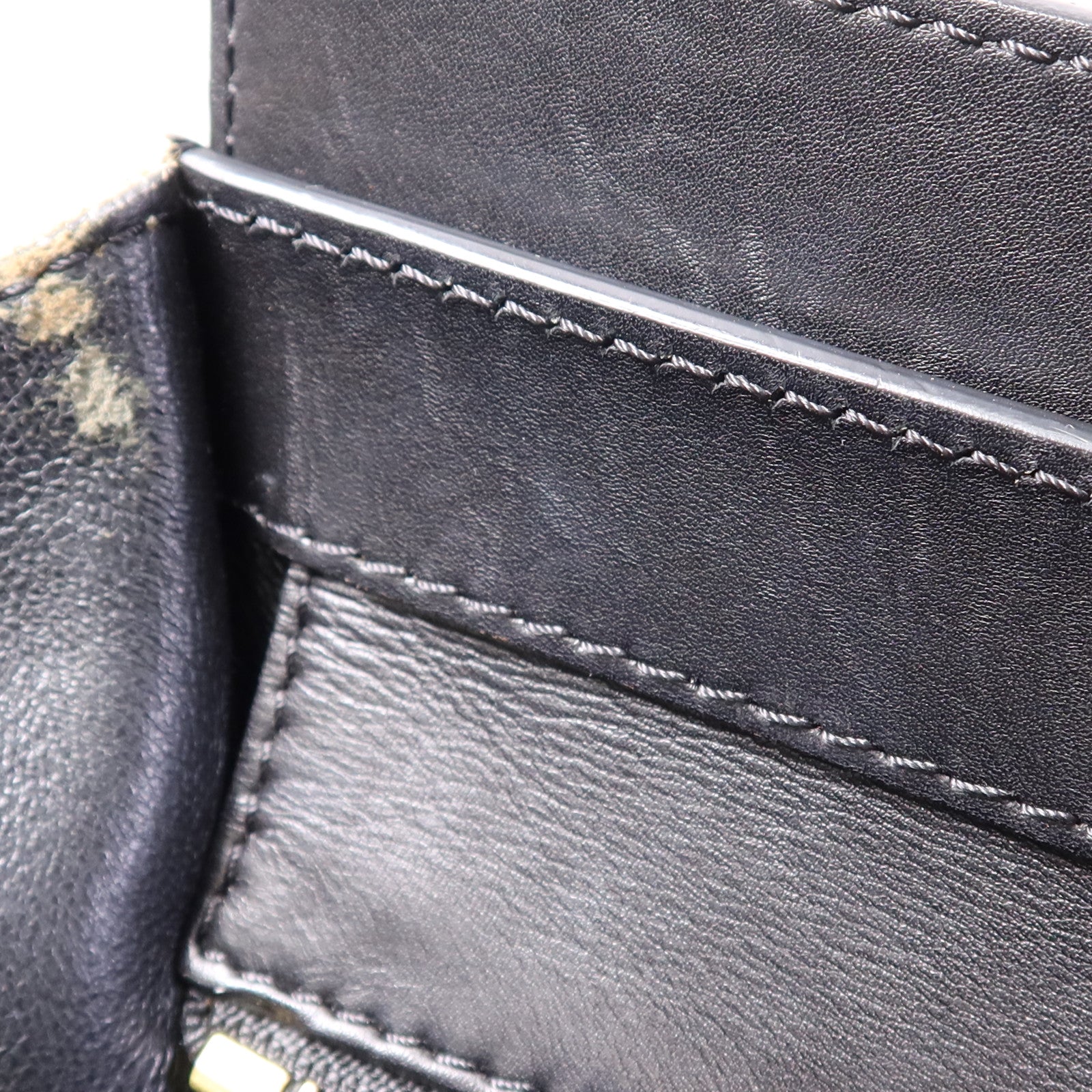 CELINE 麻質/牛皮皮革Mini Luggage金扣手挽袋