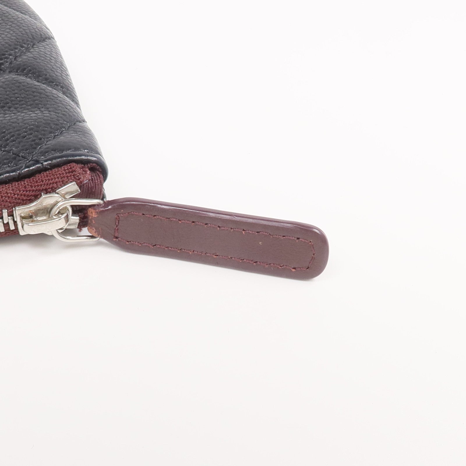 CHANEL 羊皮皮革Classic Small Zipped Pouch銀扣手拿包