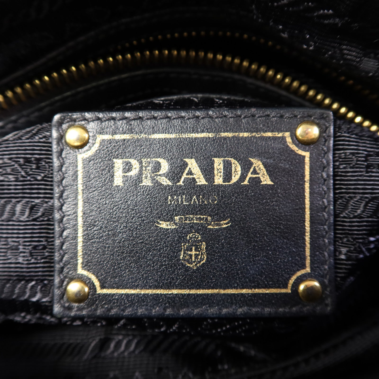 PRADA 尼龍2Way Shoulder Bag金扣手挽肩背兩用袋