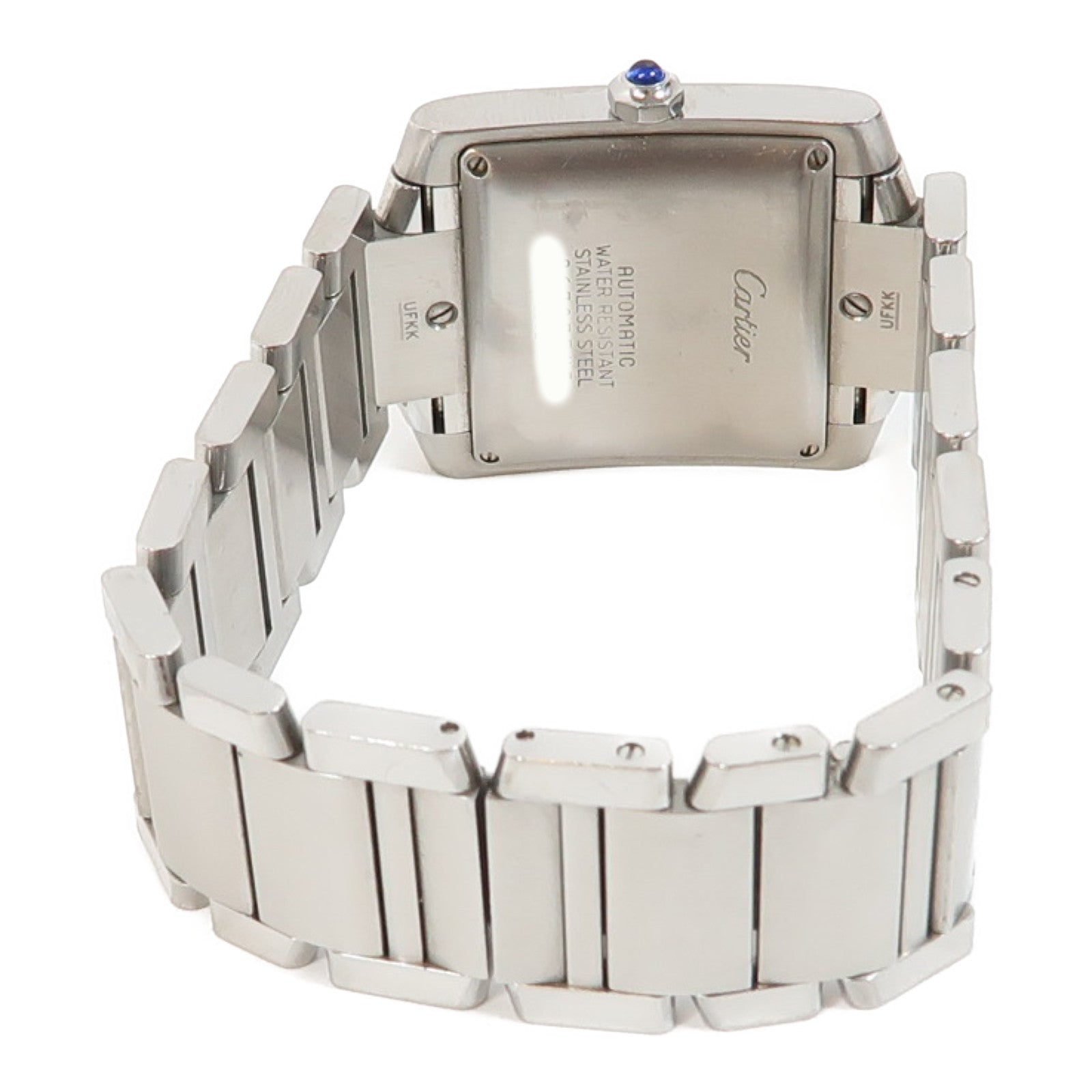 CARTIER Tank Francaise不鏽鋼手錶自動機芯銀色