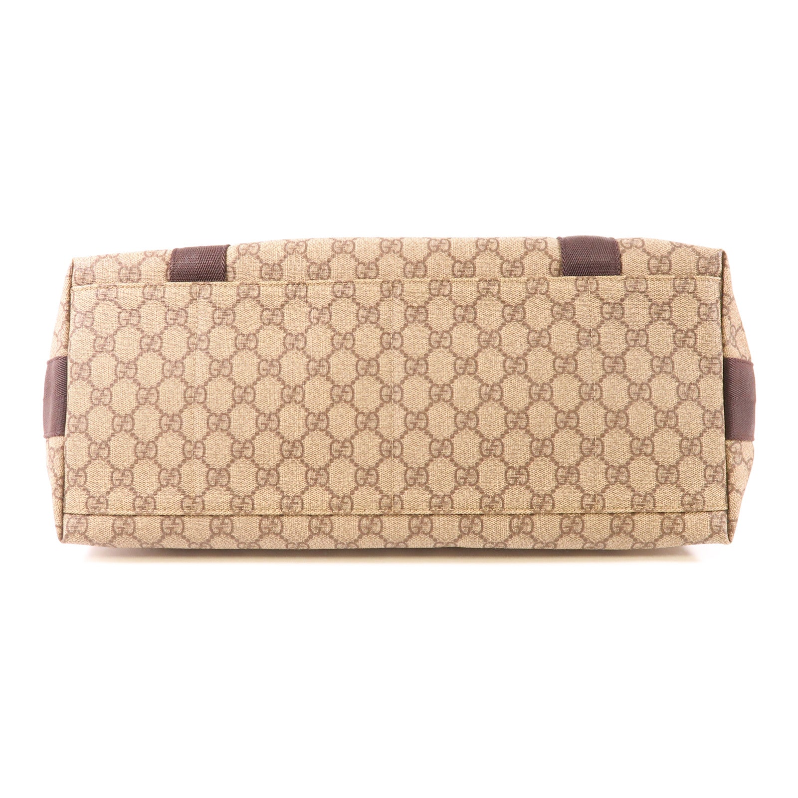 GUCCI 塗層帆布Messenger銀扣肩背袋