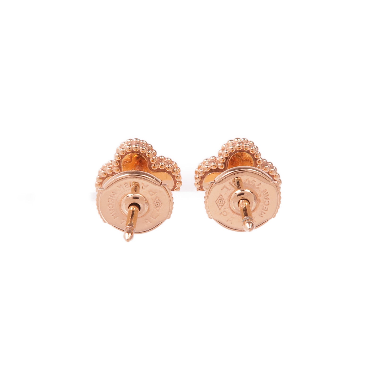 Van Cleef & Arpels 18K玫瑰金Sweet Alhambra Earstuds耳環