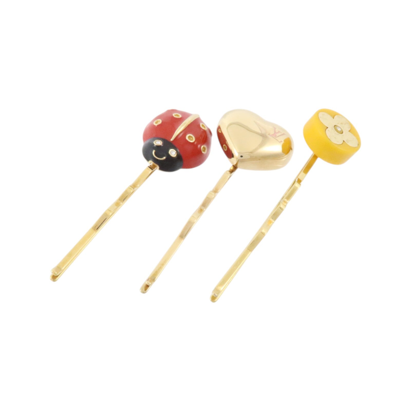 LOUIS VUITTON 金屬/琺瑯/PVC Hair Clip髮夾