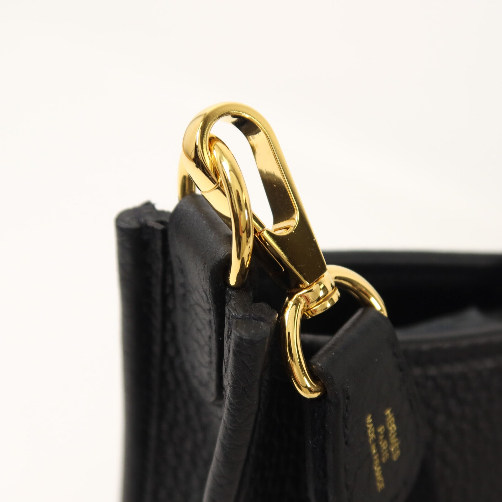 HERMES Clemence皮革Evelyne TPM肩背袋Noir