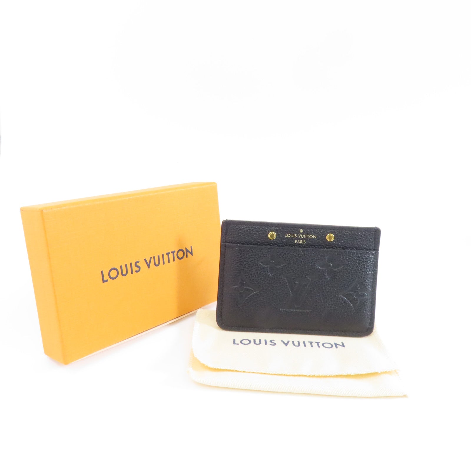 LOUIS VUITTON Monogram Empreinte Card Case卡片套黑色