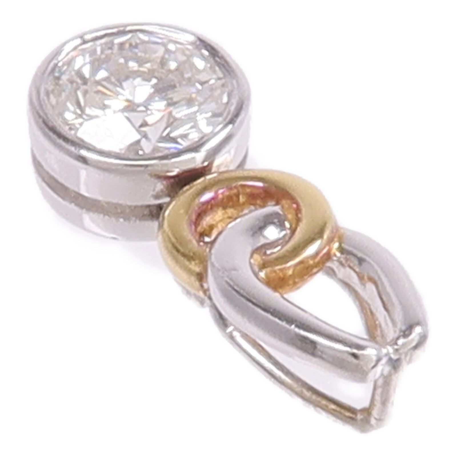 JEWELRY 18K黃金/白金Diamond Pendant Top鑽石吊墜