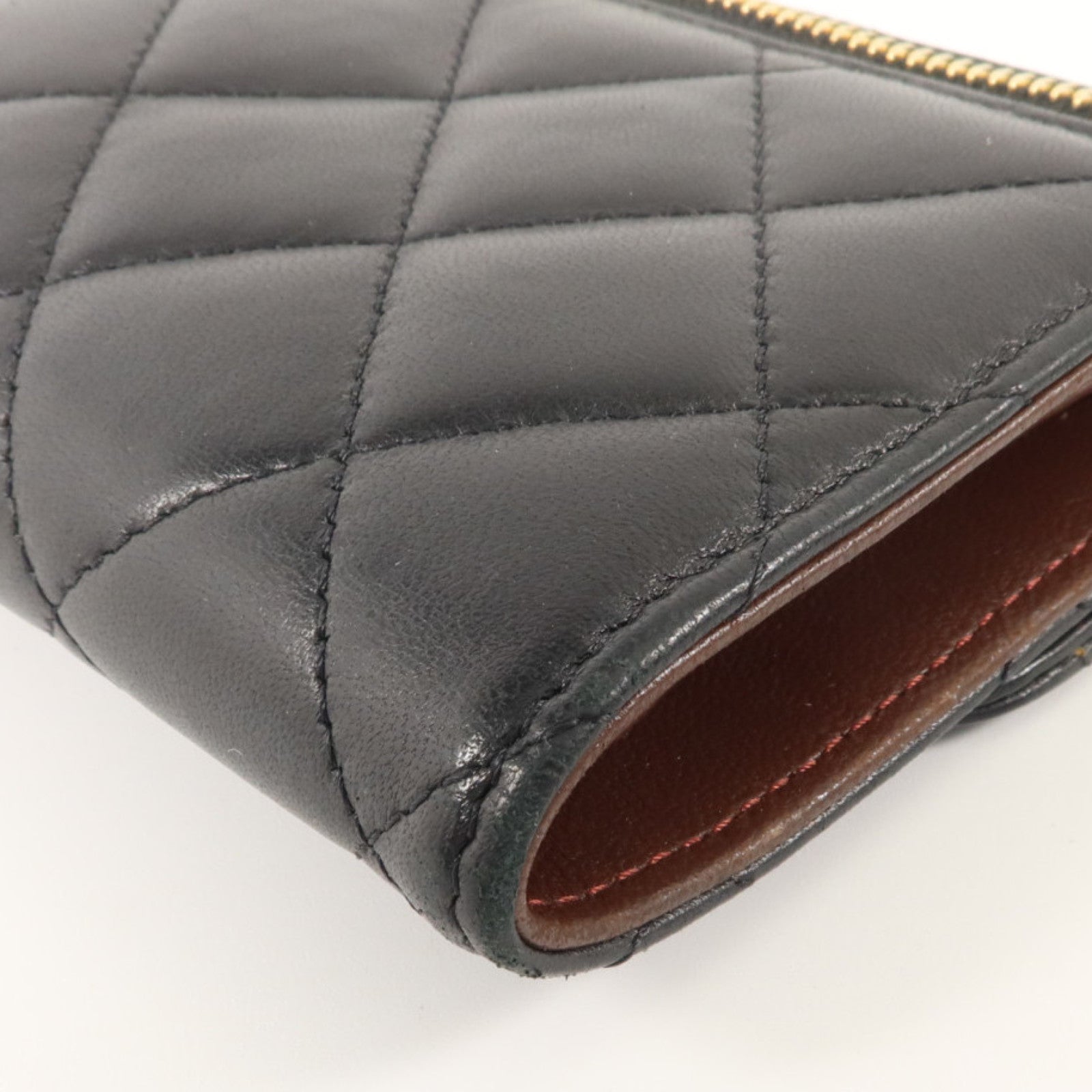CHANEL 羊皮皮革Classic Small Flap Wallet金扣錢包