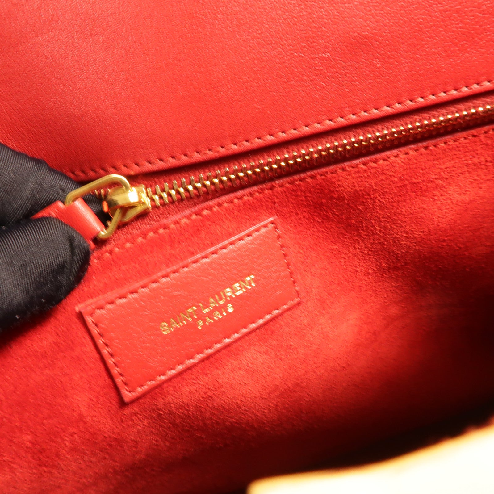 SAINT LAURENT 牛皮皮革Sac De Jour手挽肩背兩用袋