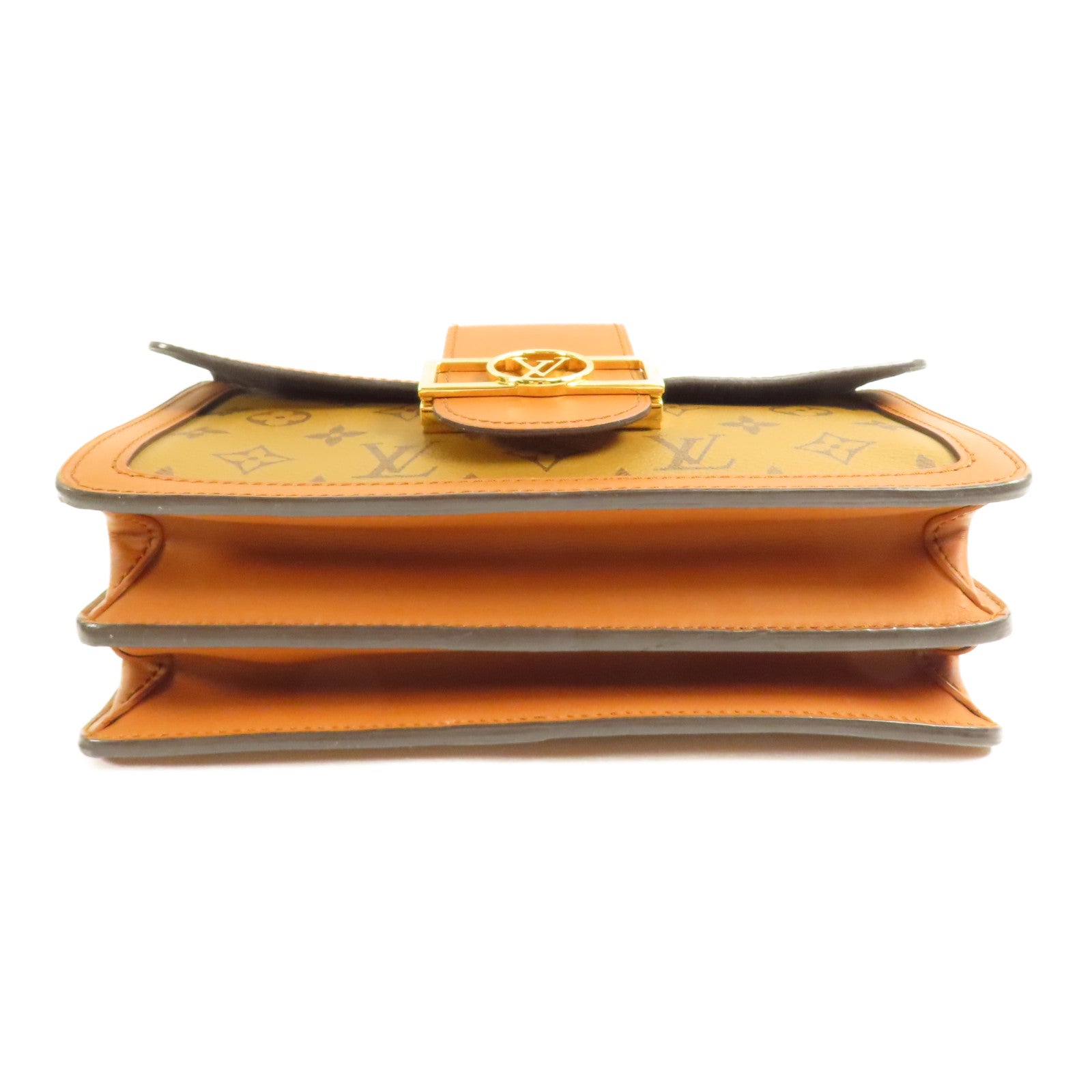 LOUIS VUITTON 【激減優惠】Monogram/Monogram Reverse Dauphine MM金扣手挽肩背兩用袋棕色
